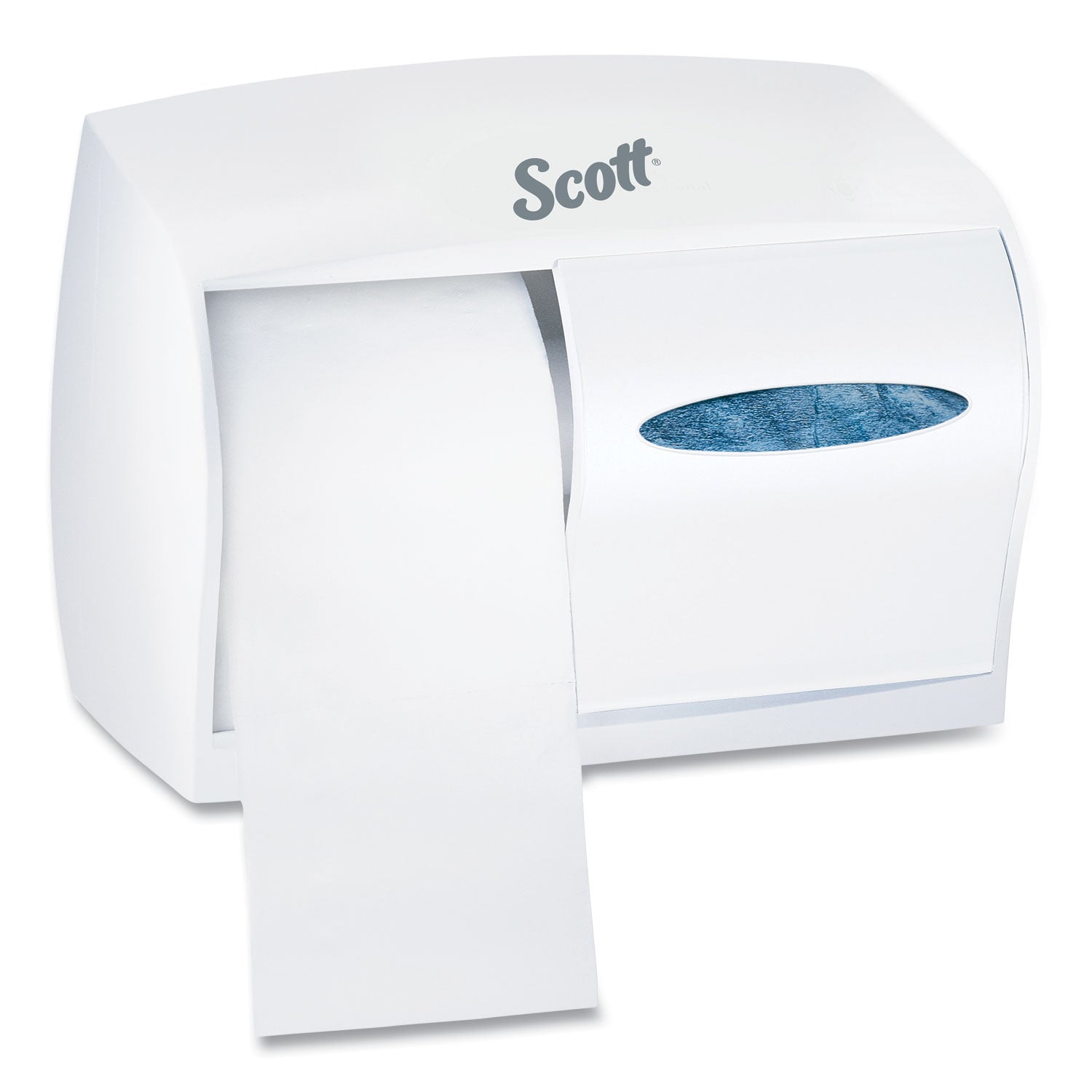 Scott Coreless Standard Roll Toilet Paper Dispenser - Coreless Dispenser - 2 x Roll - 7.6" Height x 11" Width x 6" Depth - ABS Plastic - White - Durable - 1 Each
