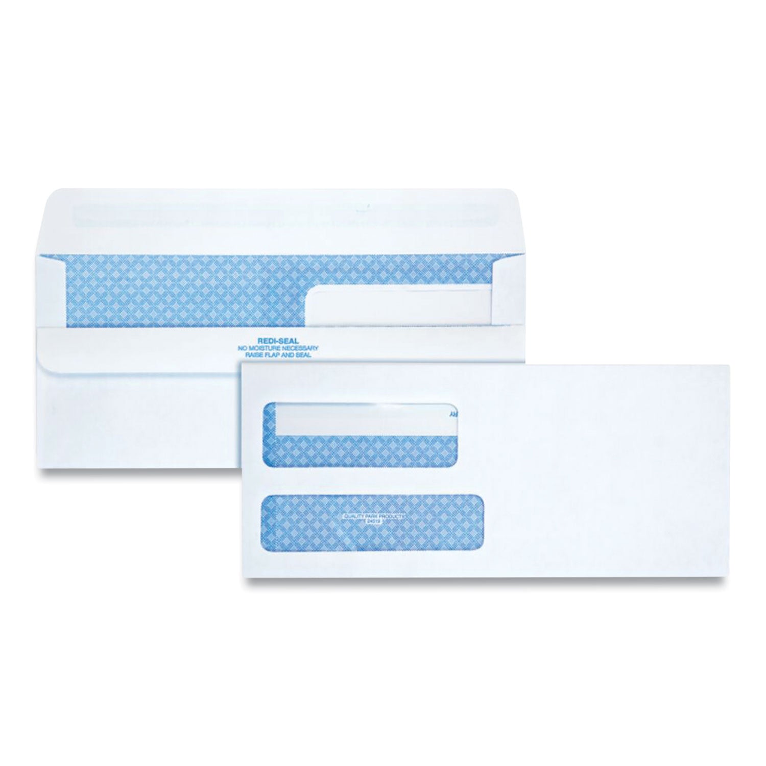 Security - #9 - 3 7/8" Width x 8 7/8" Length - 24 lb - Adhesive - White - 250 / Box