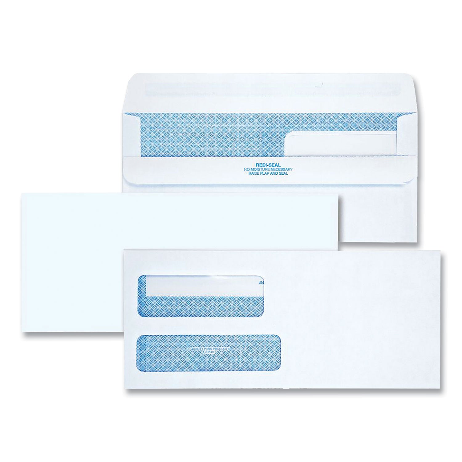 Security - #9 - 3 7/8" Width x 8 7/8" Length - 24 lb - Adhesive - White - 250 / Box