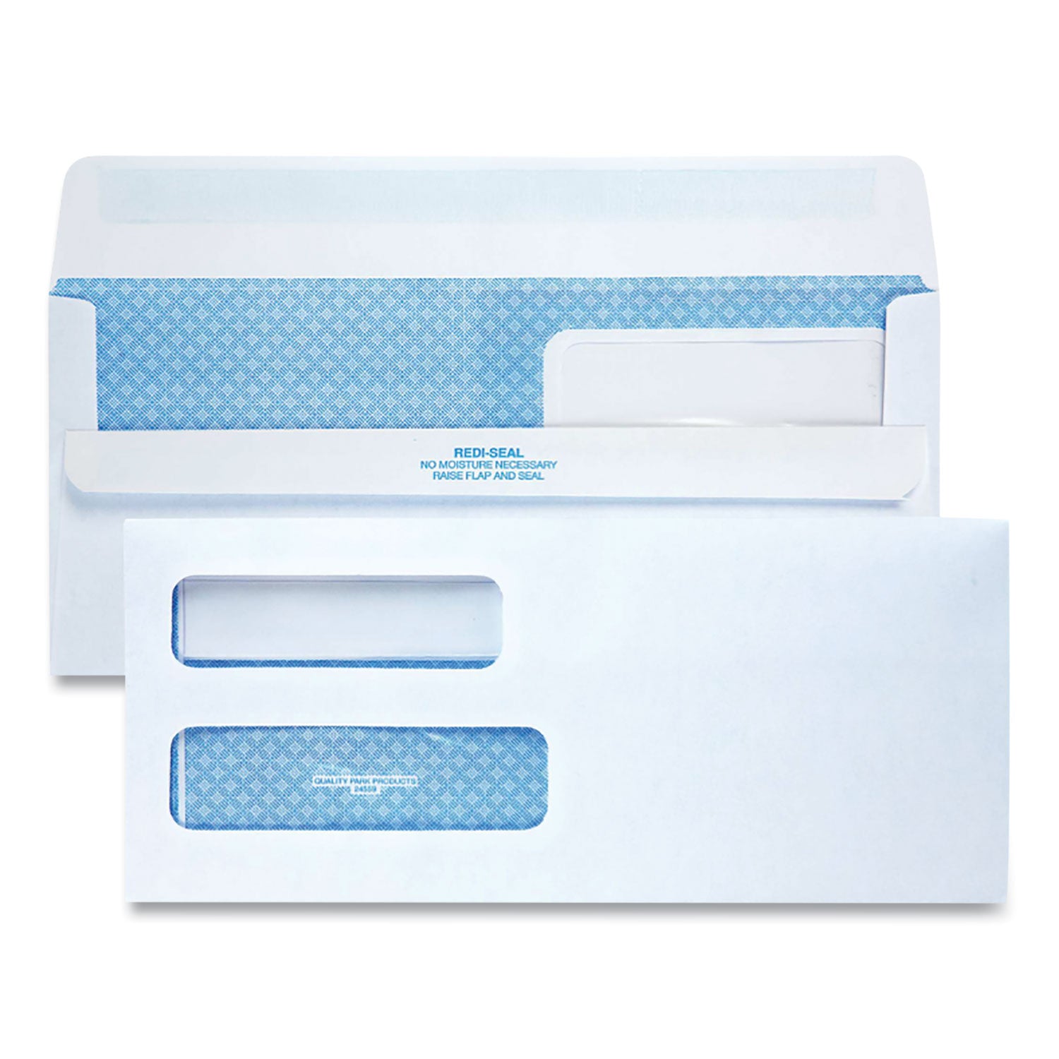Security - #10 - 4 1/8" Width x 9 1/2" Length - 24 lb - Gummed - White - Wove - 500 / Box
