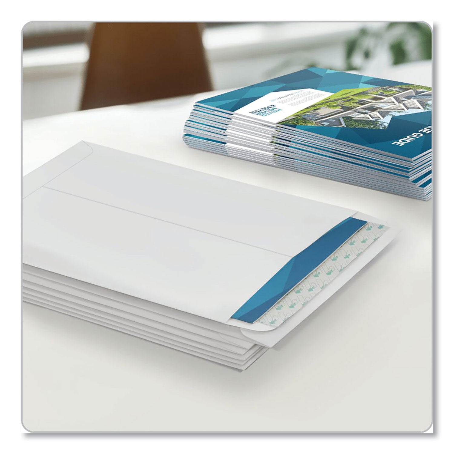 Quality Park 9 x 12 Catalog Envelopes with Redi-Strip&reg; Closure - Catalog - #10 1/2 - 9" Width x 12" Length - 28 lb - Peel & Seal - White - Wove - 100 / Box