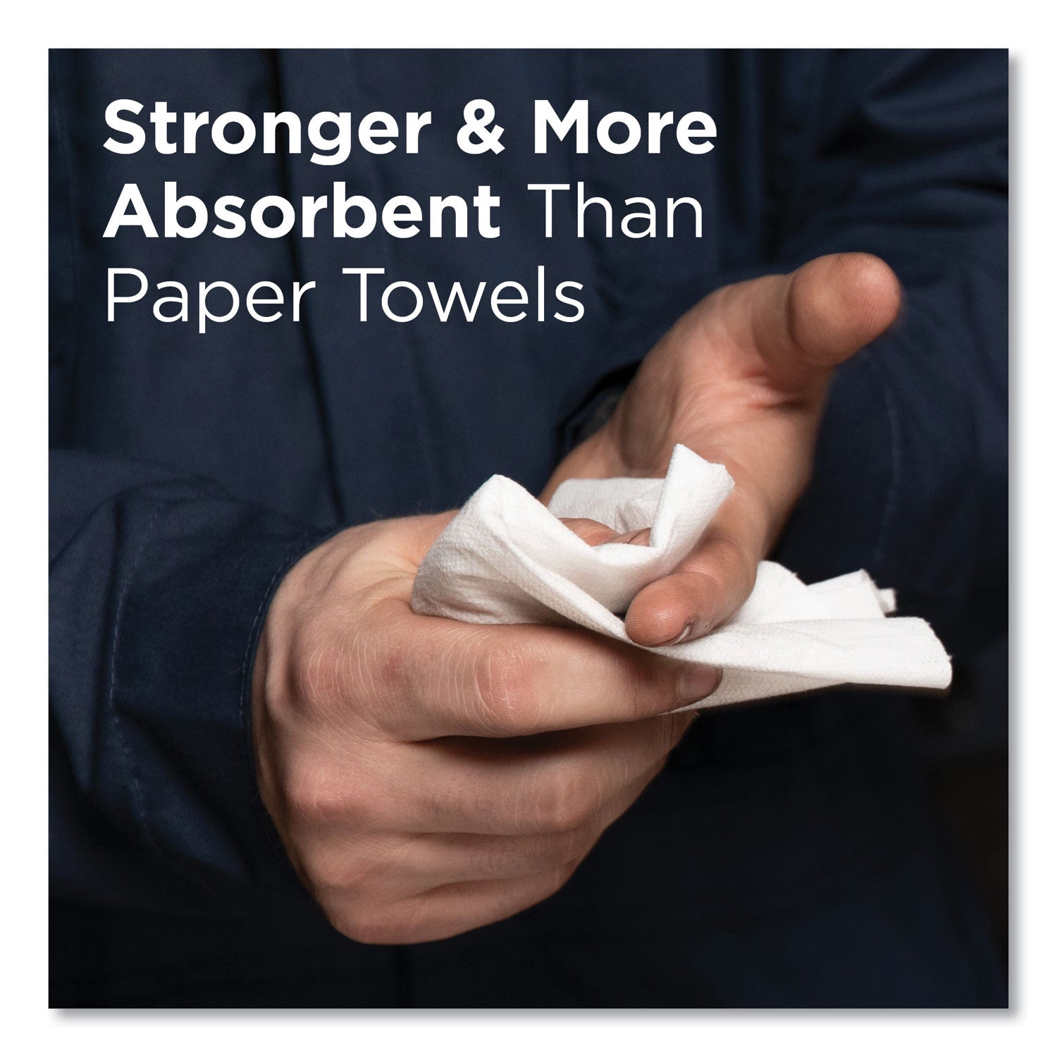 12.50" Length x 8" Width - Absorbent, Strong, Streak-free, Durable - White - 148/Box - 20 / Carton