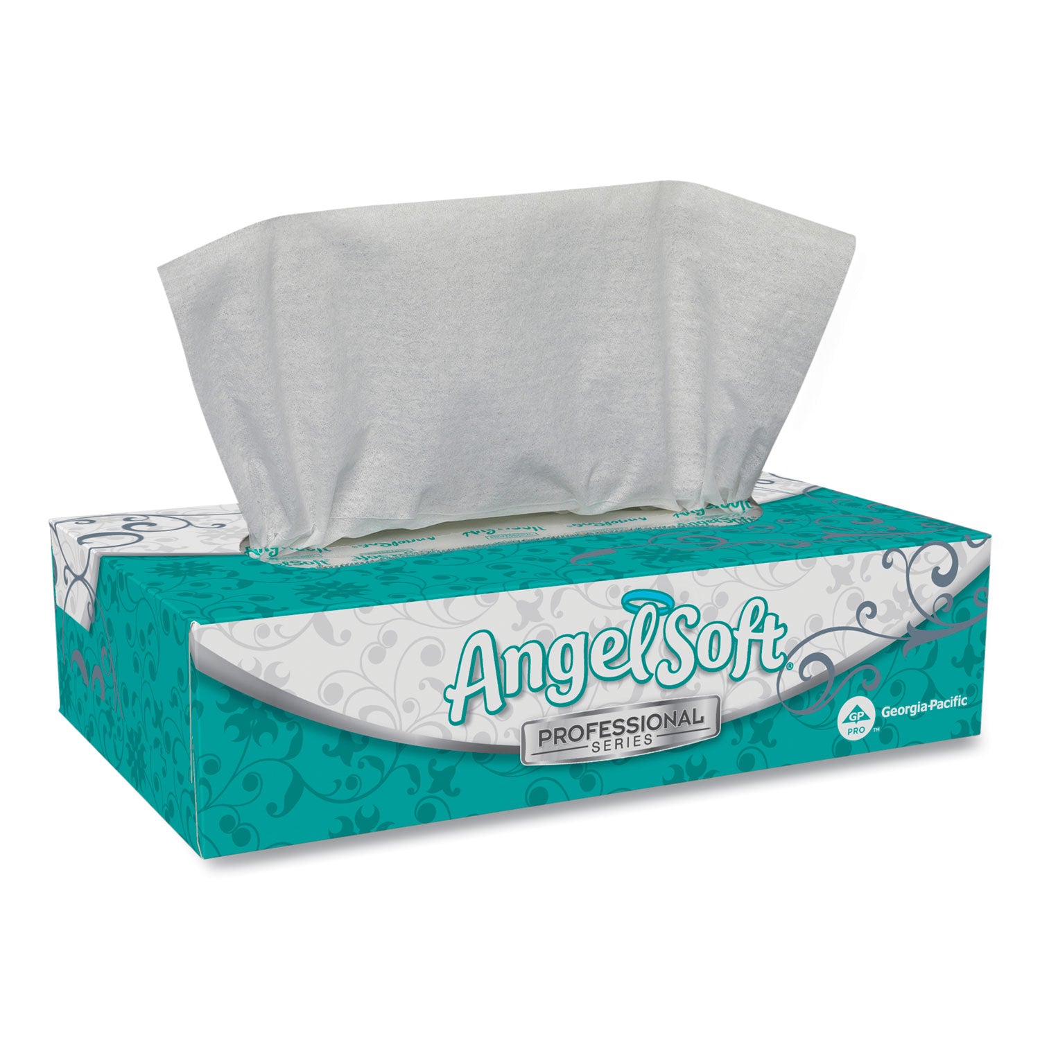 Angel Soft Professional Series Premium Facial Tissue - 2 Ply - 8.85" Width x 7.65" Length - White - Fiber - 100/Box - 30 / Carton