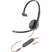 Poly Blackwire 3215 Monaural USB-C Headset + 3.5mm Plug + USB-C/A Adapter (Bulk)