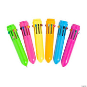 Neon Mini Shuttle Pens - 12 Pieces