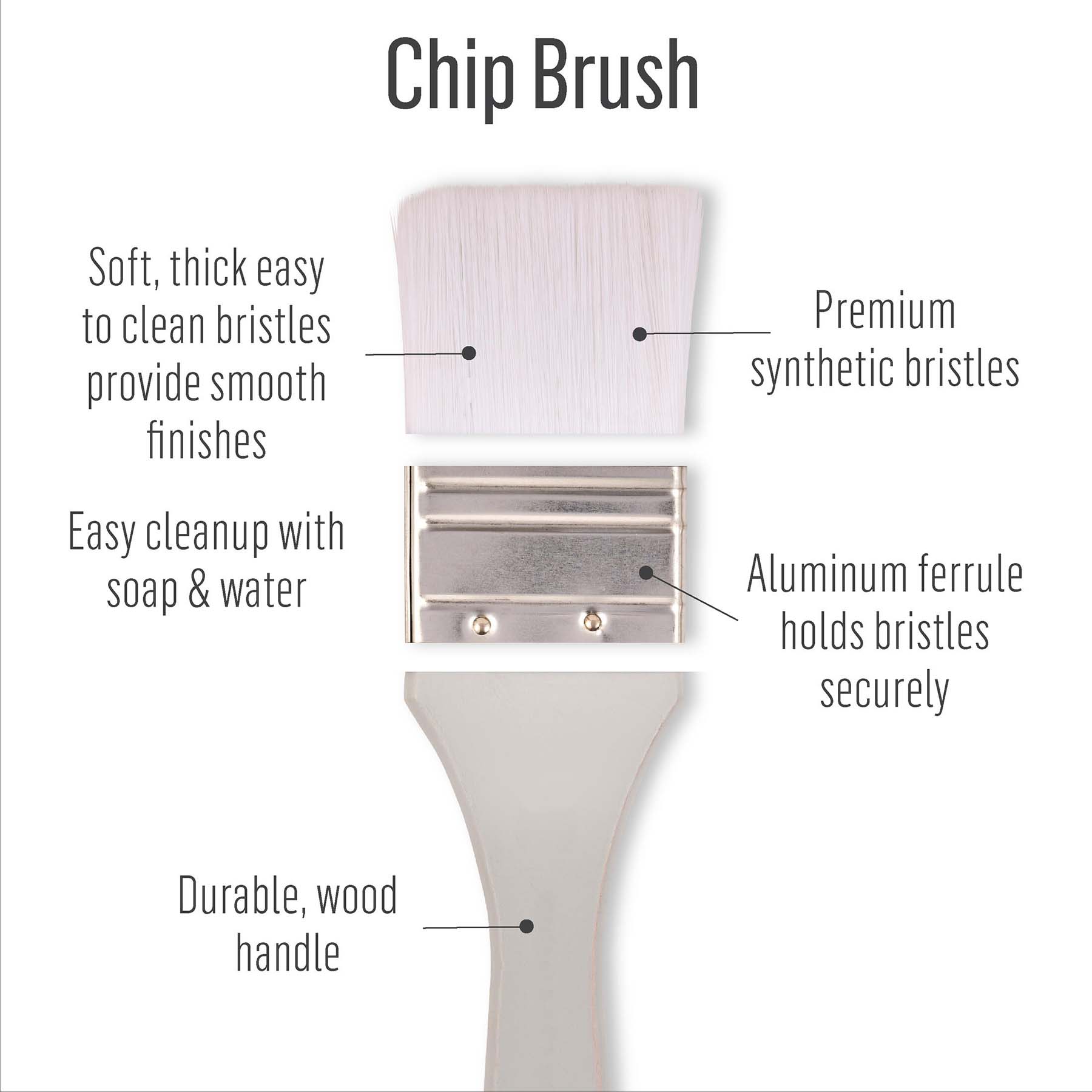 White Nylon Chip Set, 3-Piece Set