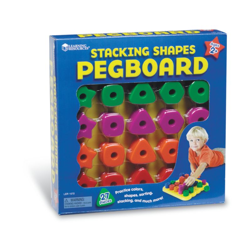 Stacking Shapes Pegboard Activity Set