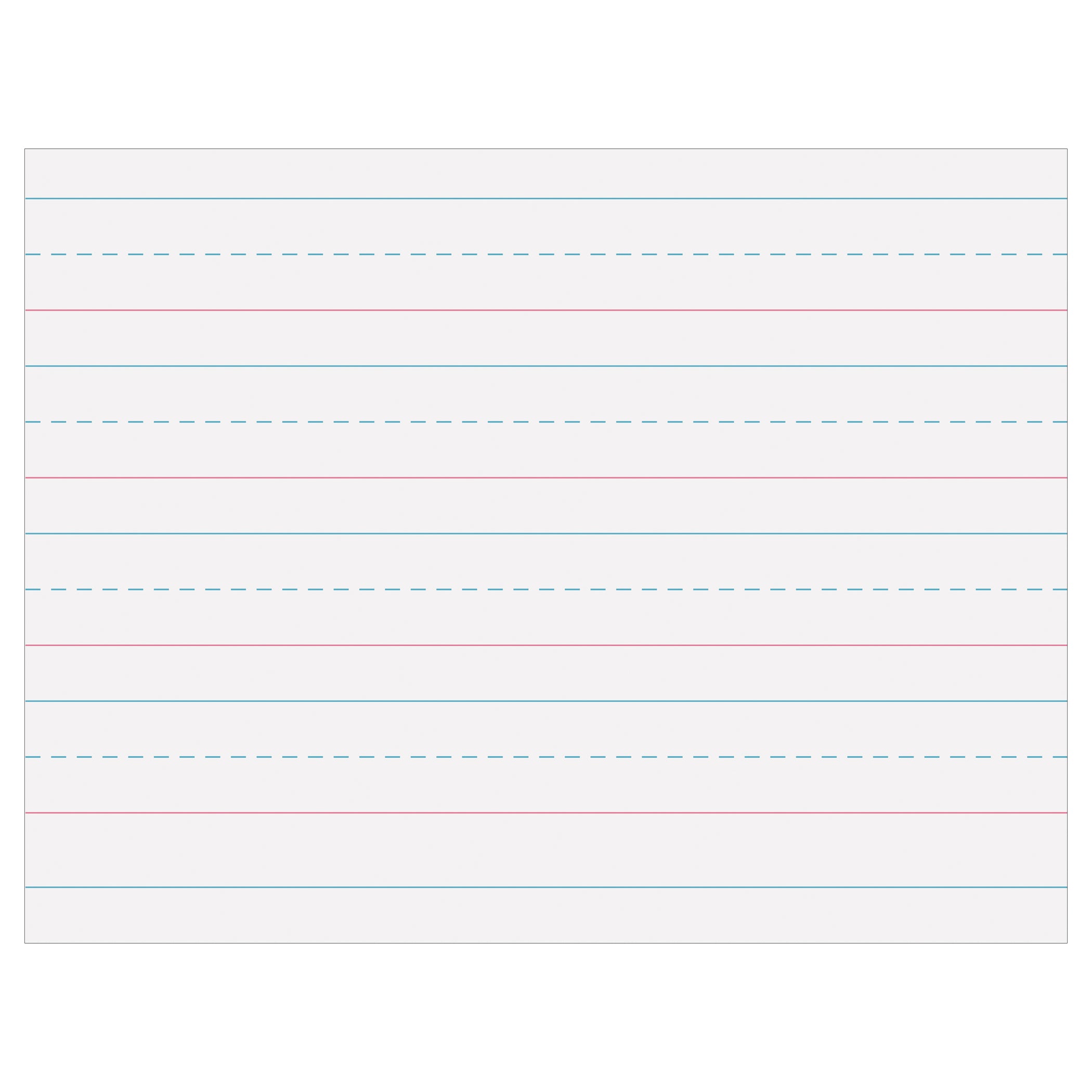 Multi-Program Handwriting Paper, 1-1/8" Ruled (Long Way), White, 10-1/2" x 8", 500 Sheets