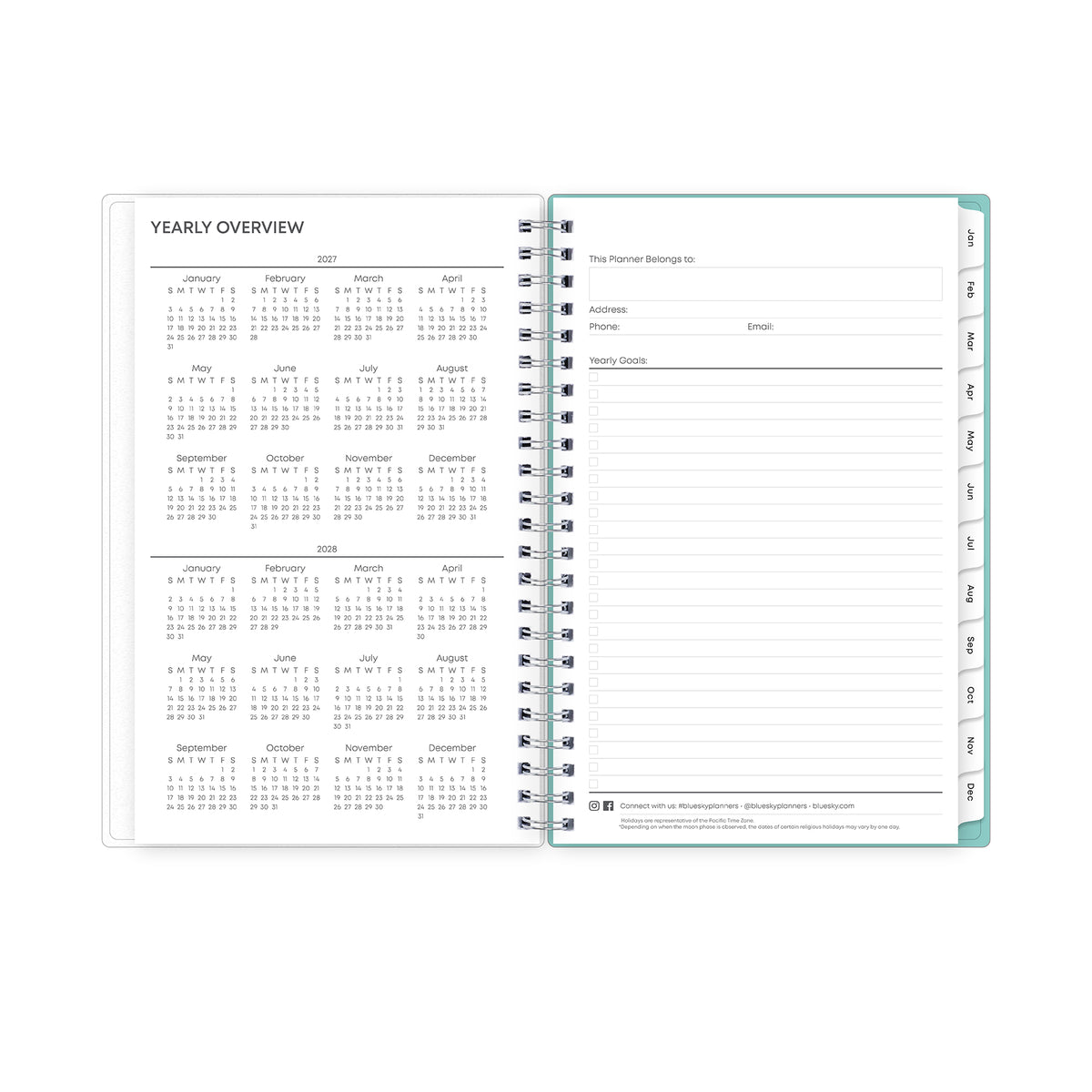 PLANNING CAL BS CHLOE 5X8 RY27