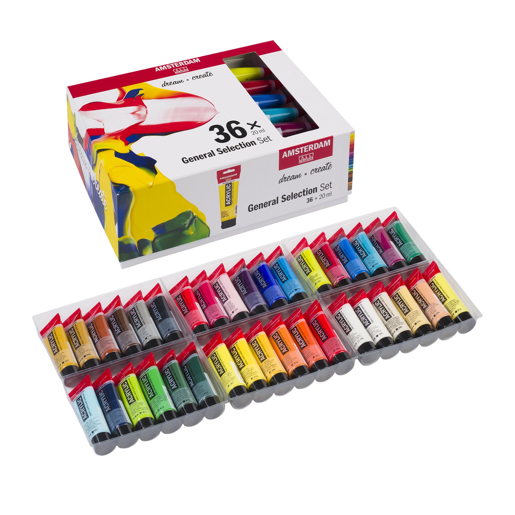 Standard Acrylic General Set, 36 x 20mL