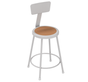 Apprentice Stool with Backrest