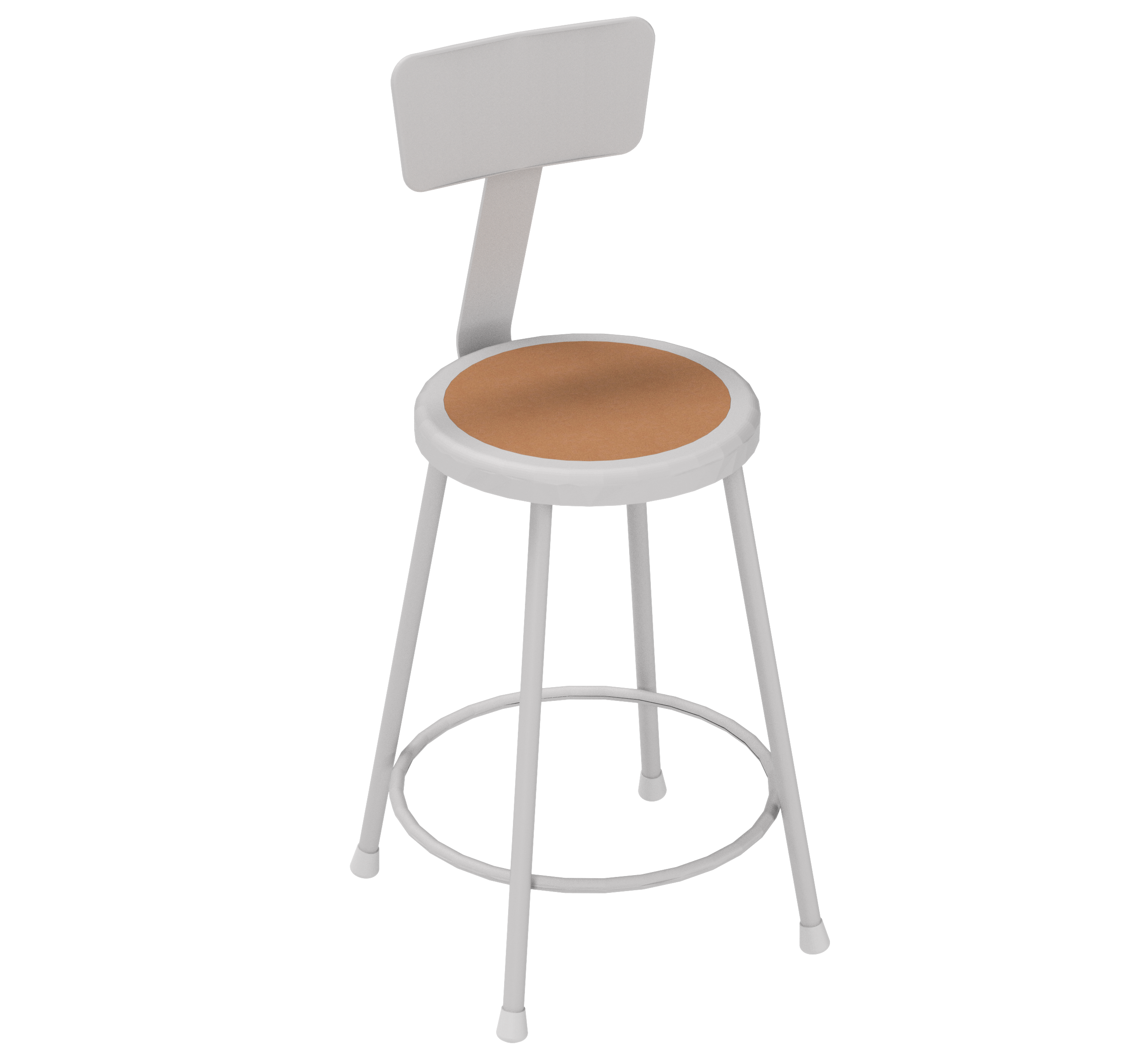 Apprentice Stool with Backrest
