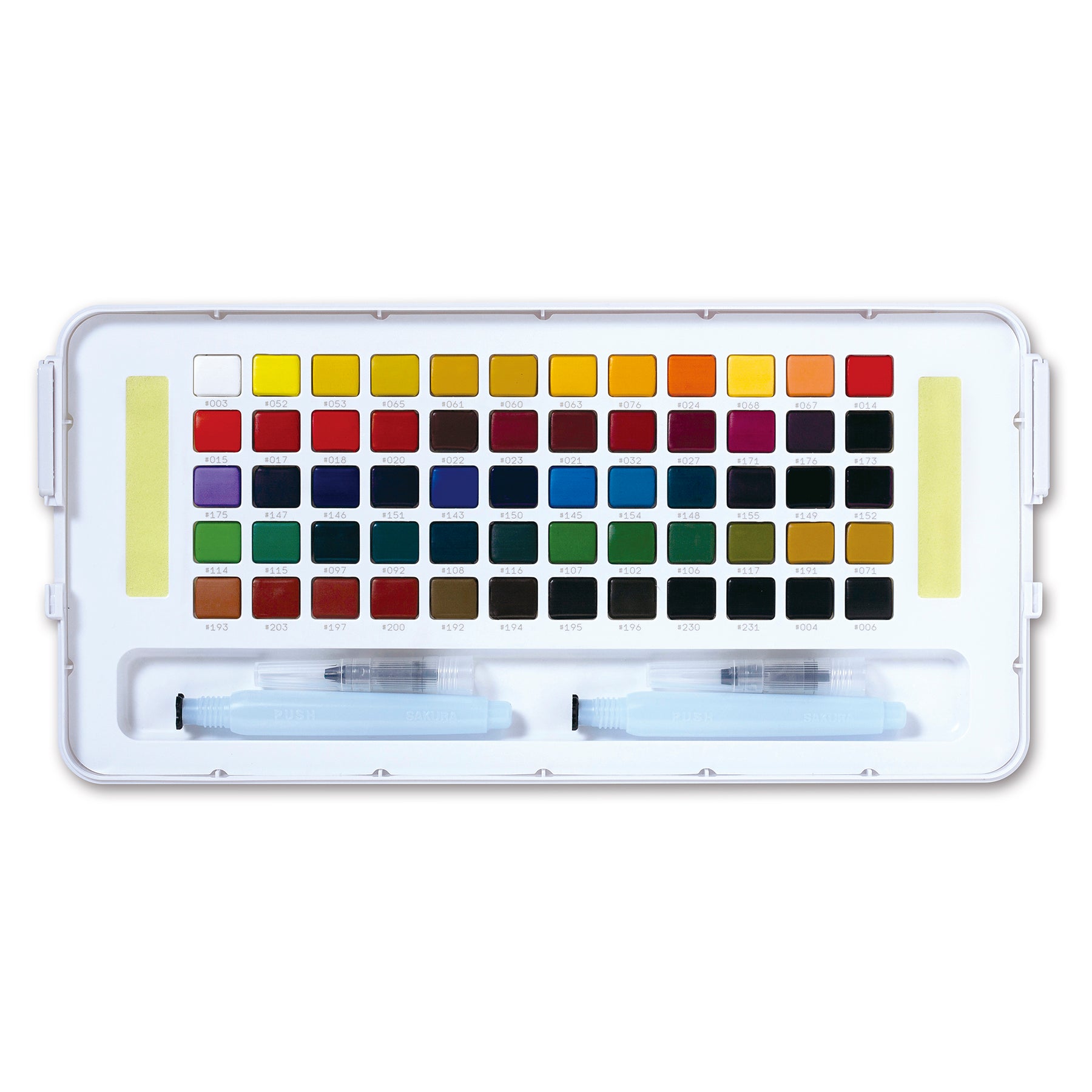 Koi Water Colors Studio Sketch Box with 2 Brushes, 60 Colors