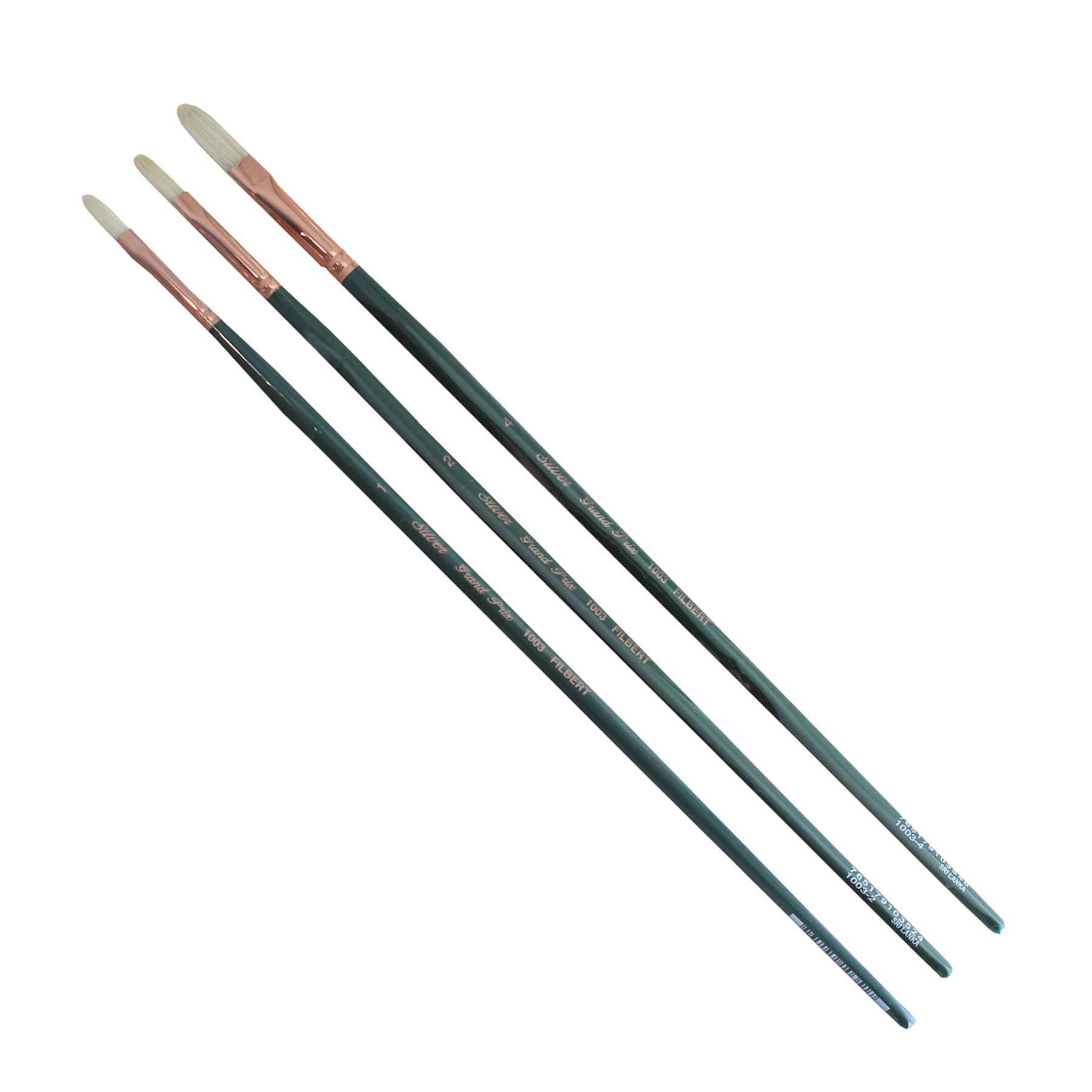 Grand Prix Small Filberts, 4 Brushes