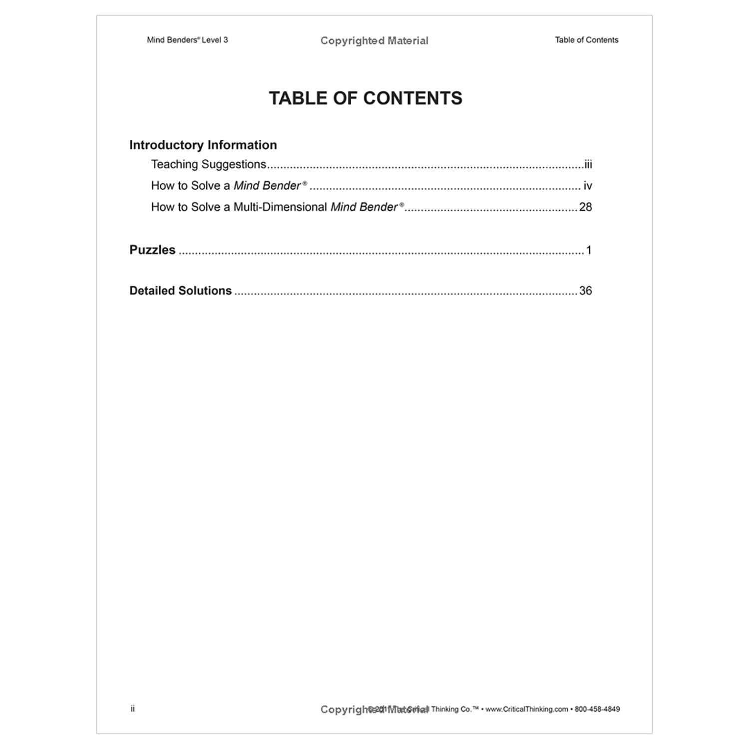 Mind Benders® Level 3, Grades 3-6