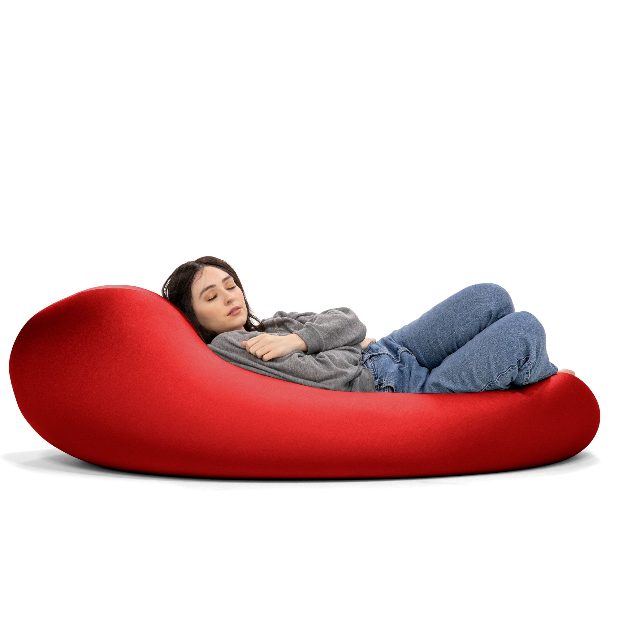 Nimbus Spandex Bean Bag Chair, Large, Cardinal
