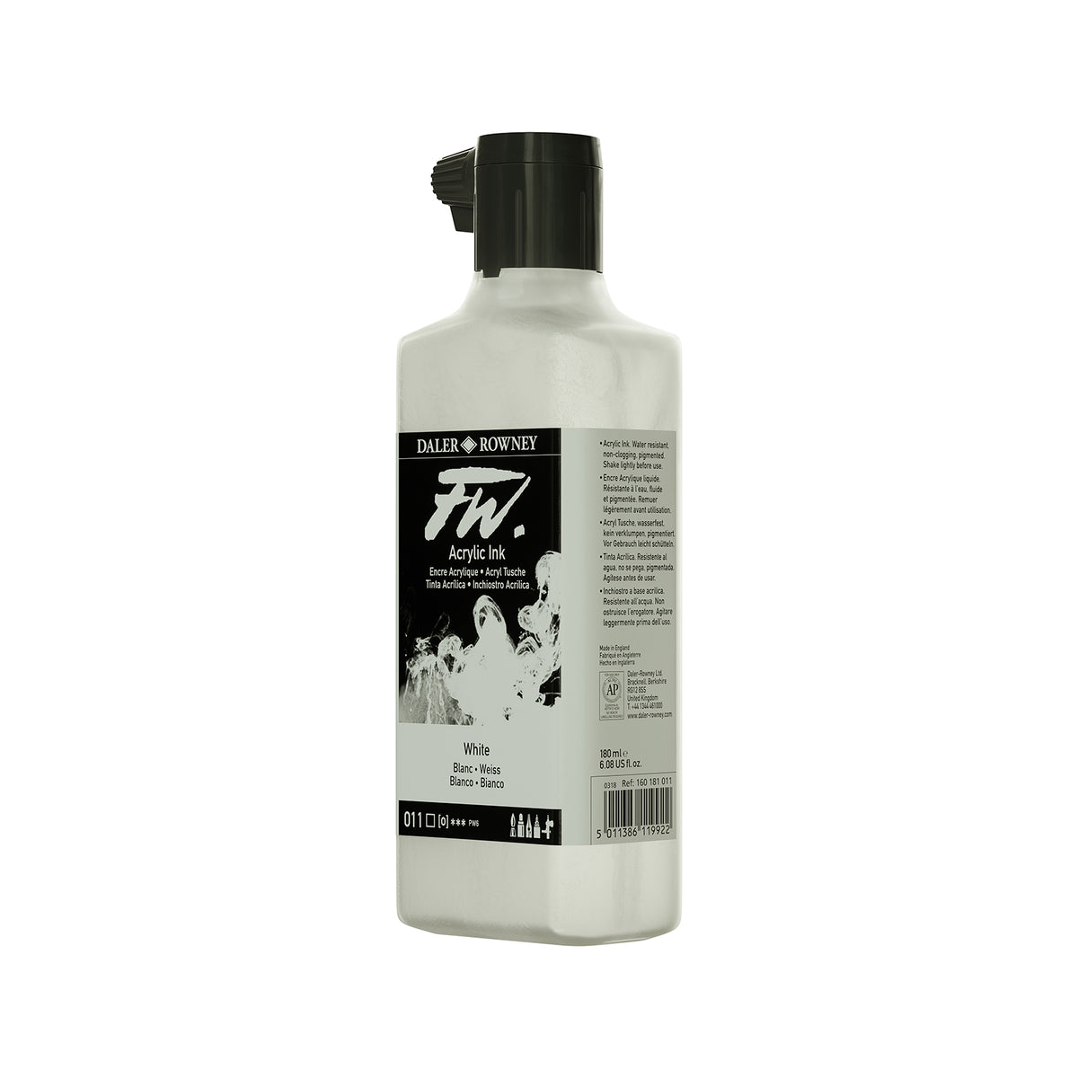 FW ACRYLIC INK WHITE 180ML