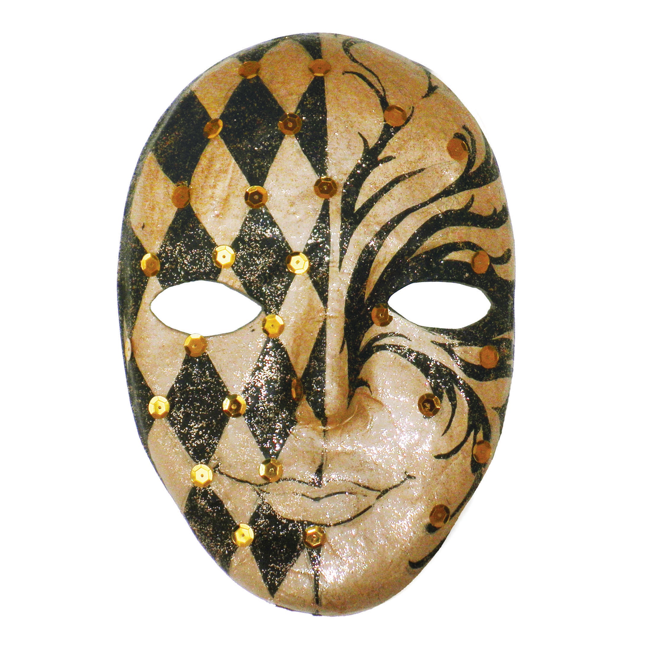 Papier Maché Mask, 8" x 5-1/4", 1 Piece