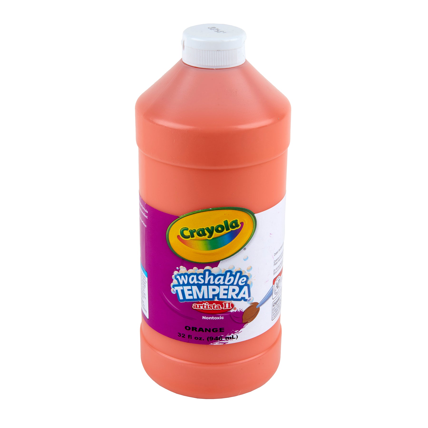 Artista II Washable Tempera Paint, 32 oz, Orange
