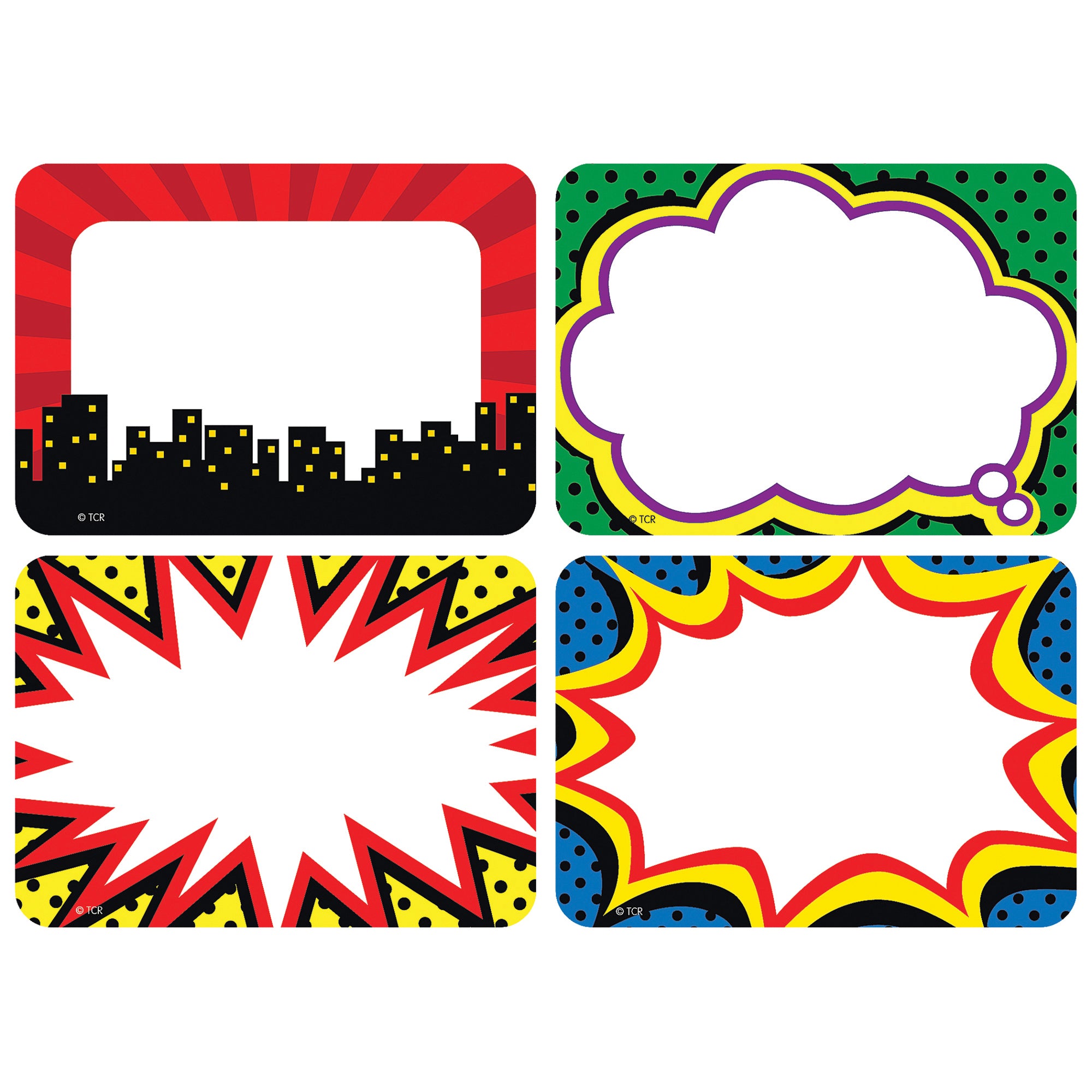 Superhero Name Tags/Labels - Multi-Pack