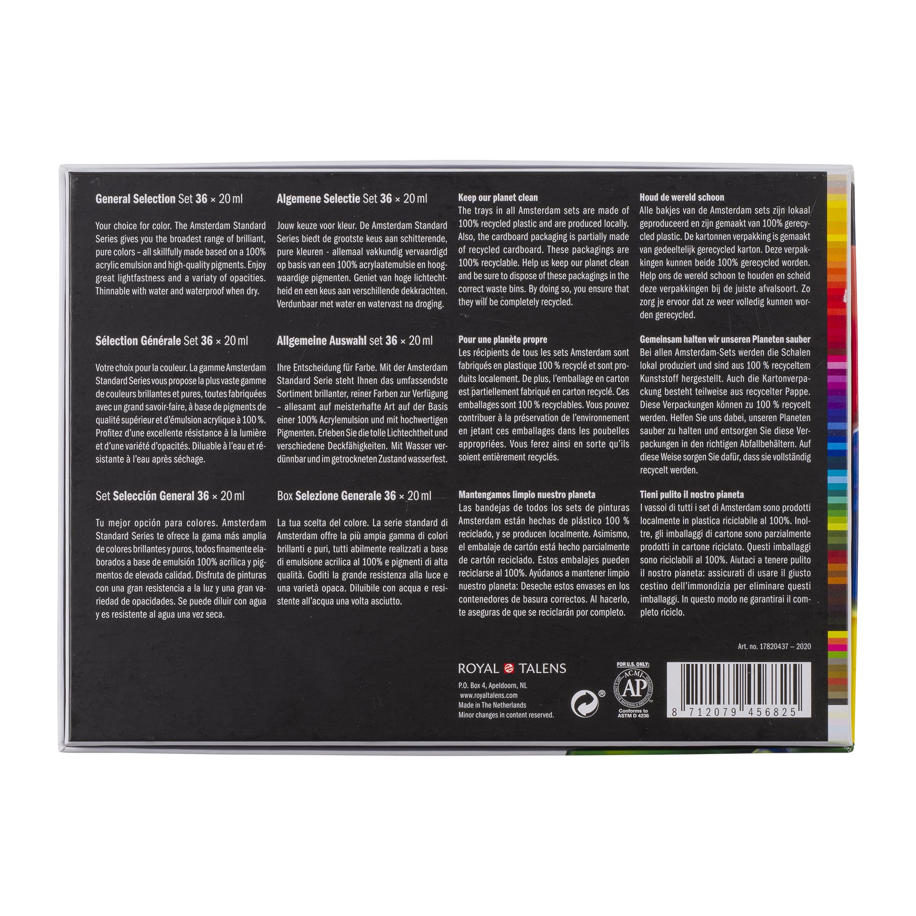Standard Acrylic General Set, 36 x 20mL
