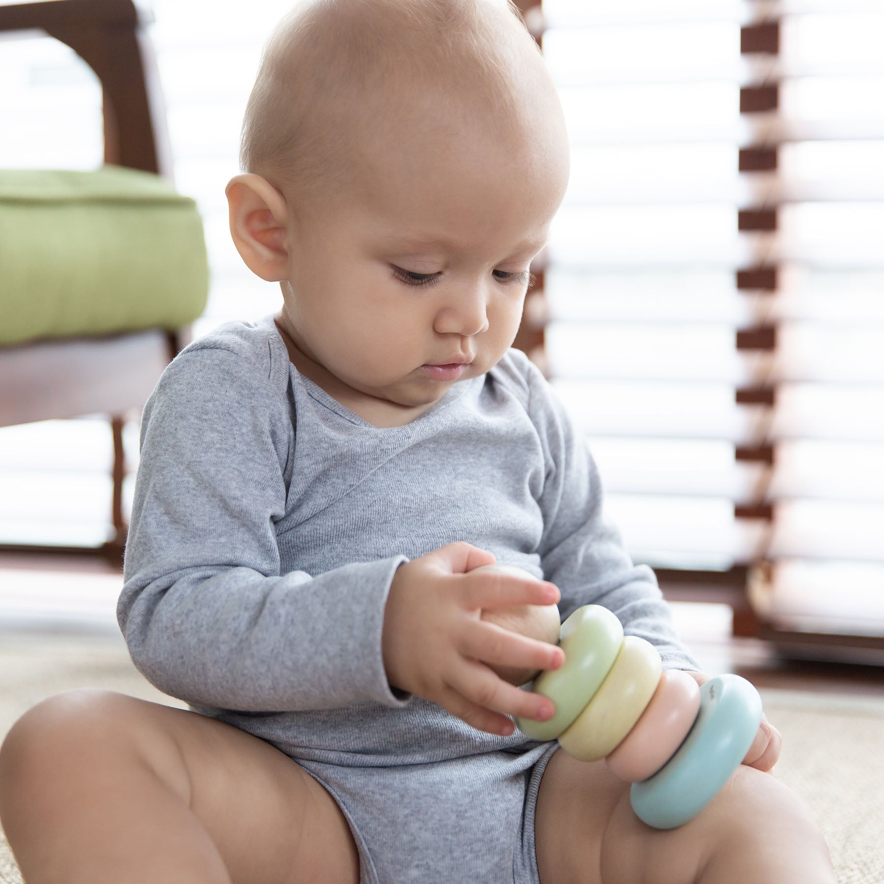 First Stacking Ring Baby Toy - Pastel