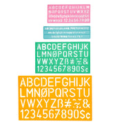 Letter Stenciling Guides, 4-Piece Set