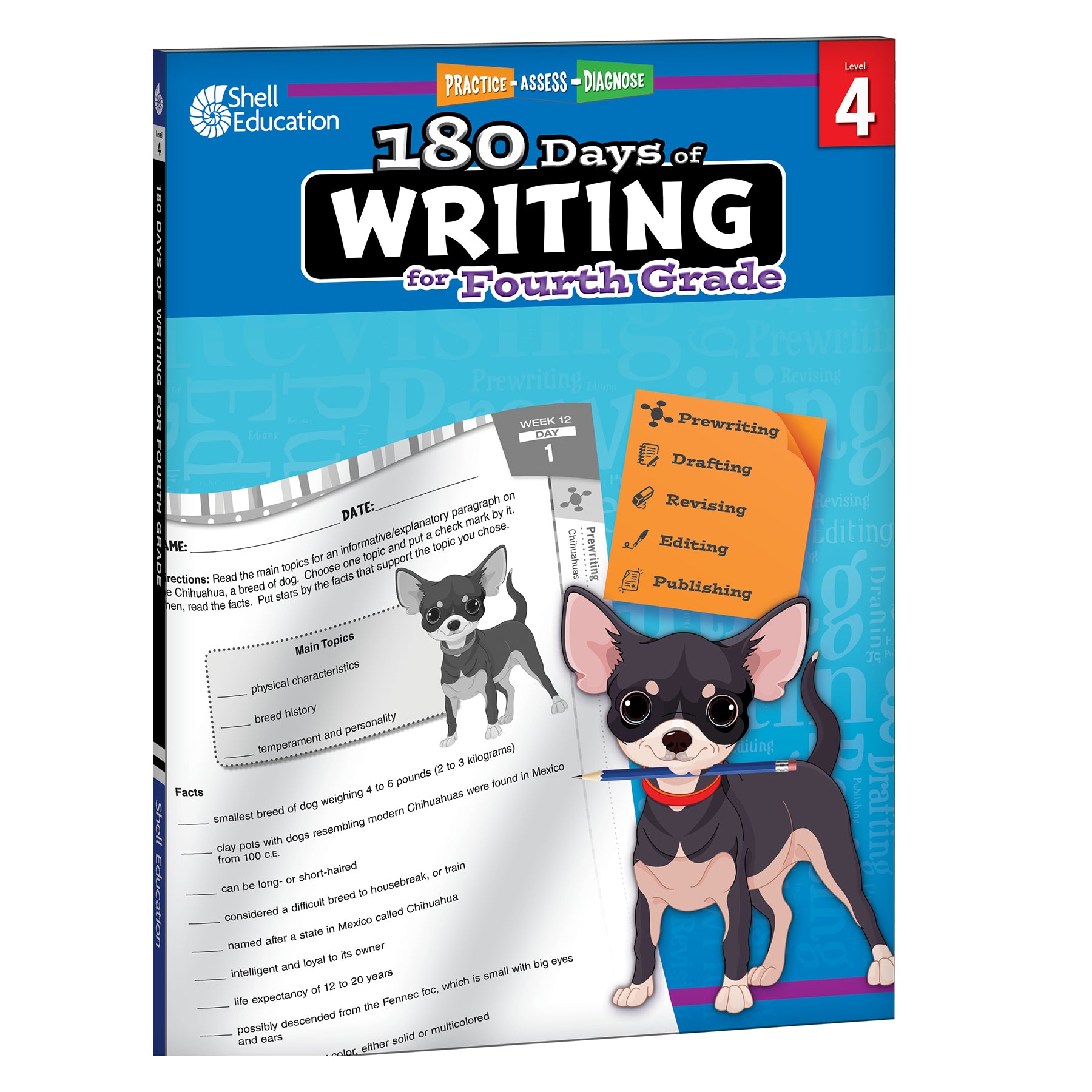 180 Days Writing, Spelling, & Cursive Grade 4: 3-Book Set