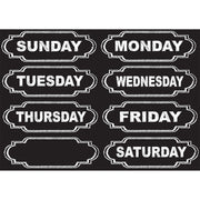 Die-Cut Magnets, Chalkboard Days of the Week, 8 Pieces