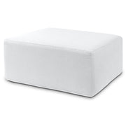 Jaxx Fairlie Couch Ottoman - Oversized Square Foam Coffee Table Ottoman, 36" , Luxe Boucle, Boucle White