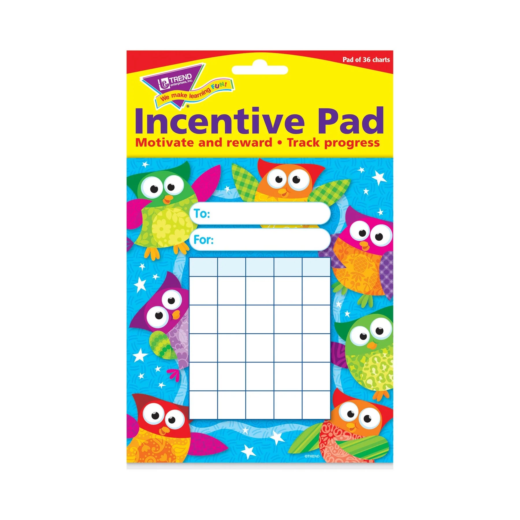 Owl-Stars!® Incentive Pad, 36 sheets