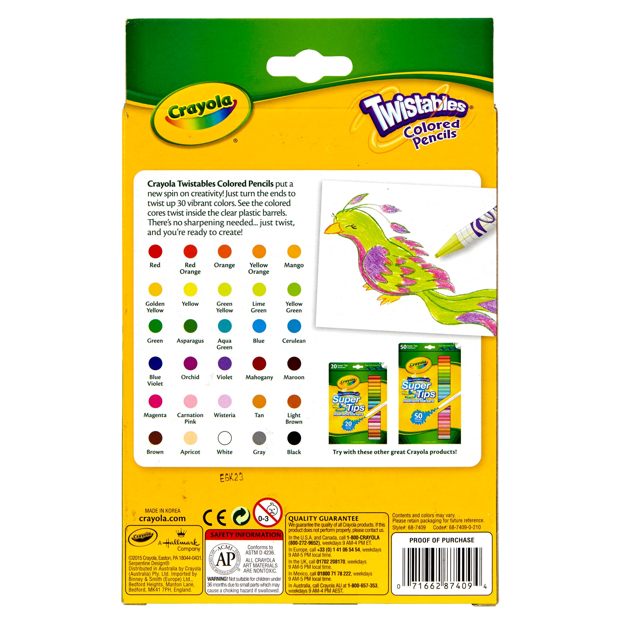 Twistables® Colored Pencils, 30 Count