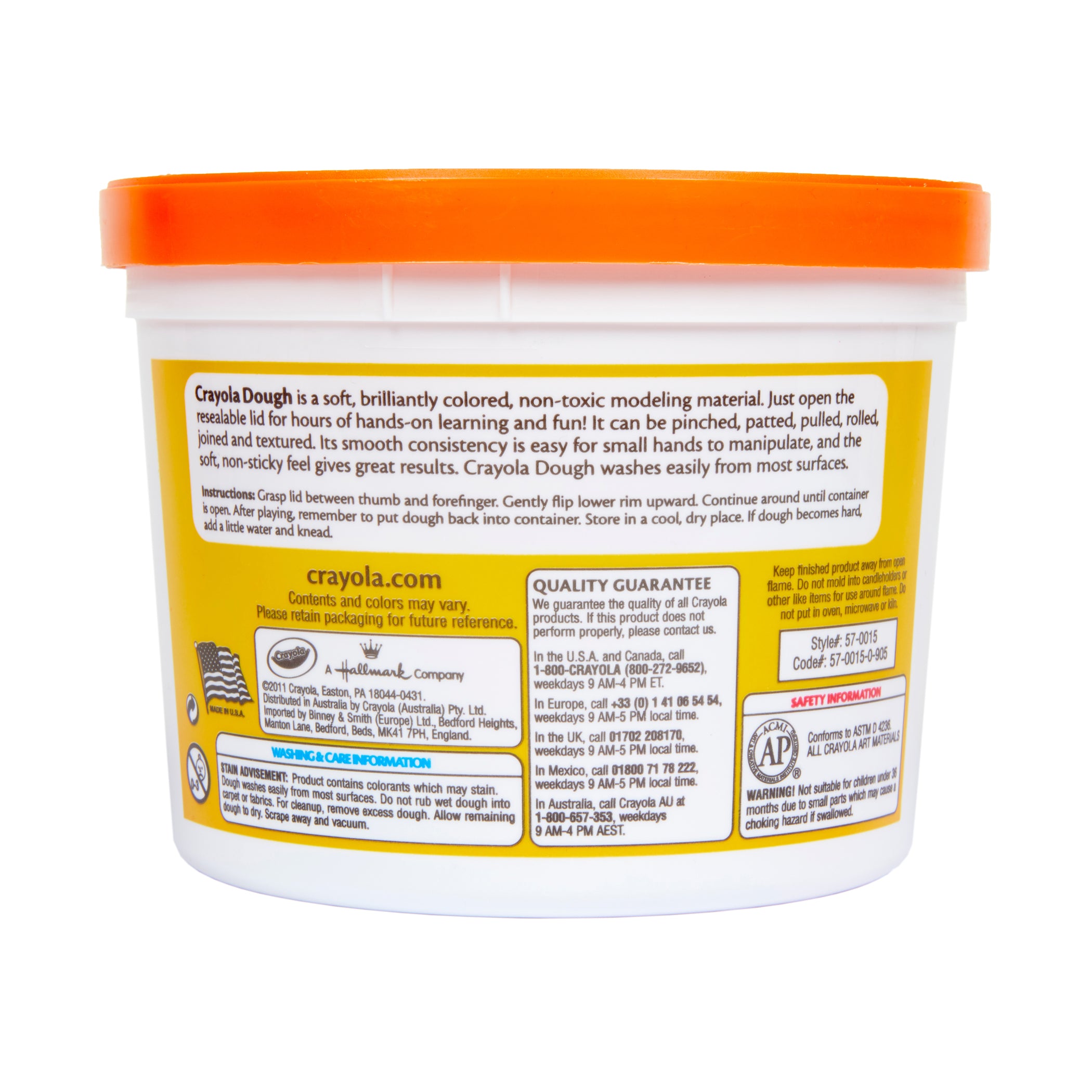 Super Soft Modeling Dough, Orange, 3 lbs.
