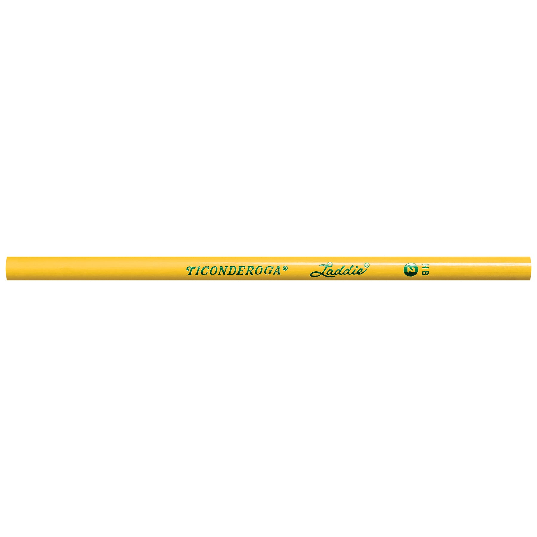 Laddie® Wood-Cased Pencils without Eraser, #2 HB Soft, Yellow, 12 Count