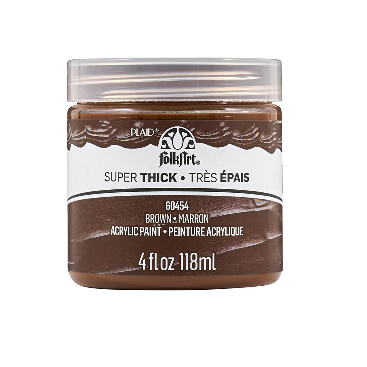 BROWN 4OZ ACRYLIC PAINT SUPER THICK