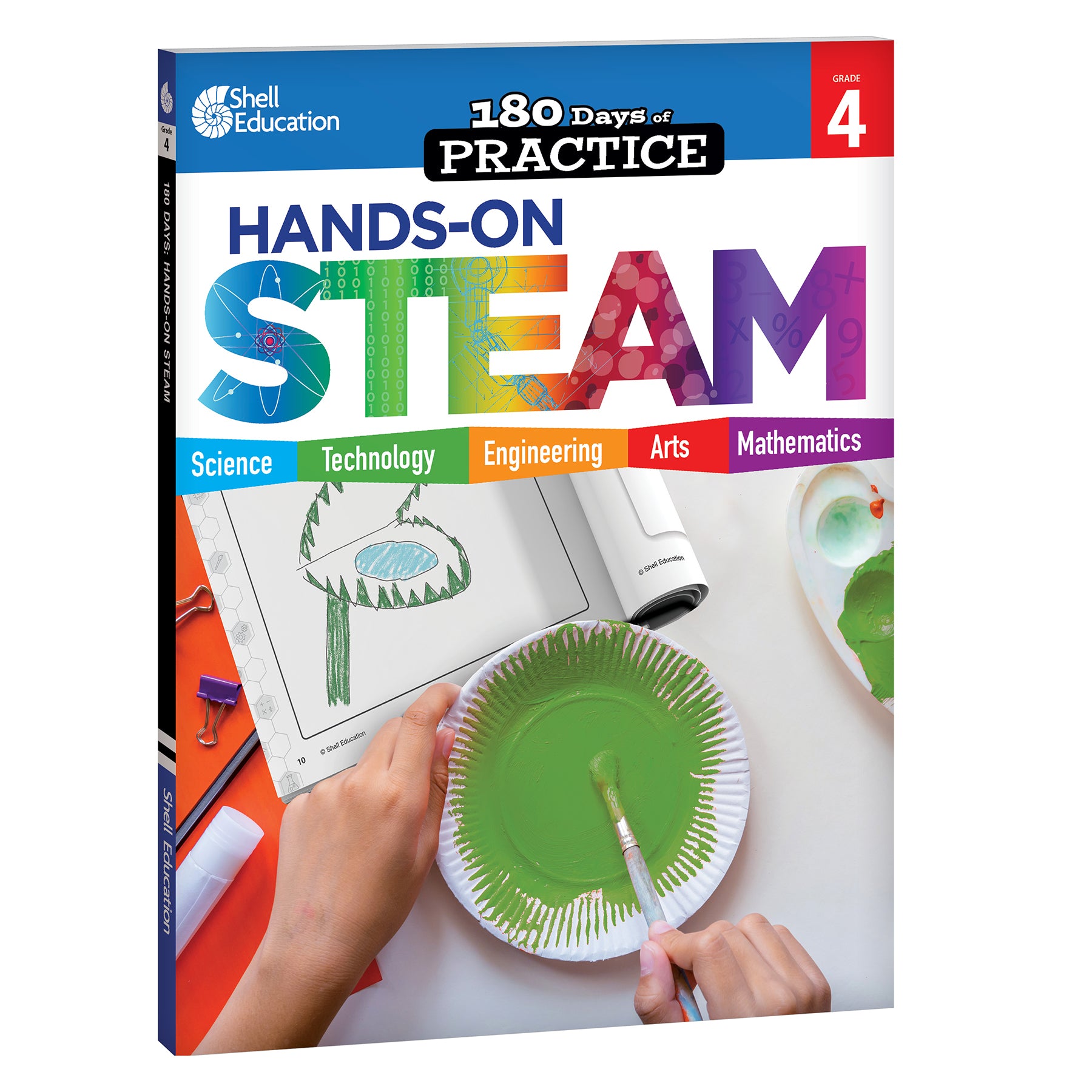 180 Days STEAM, Science, & Math Grade 4: 3-Book Set