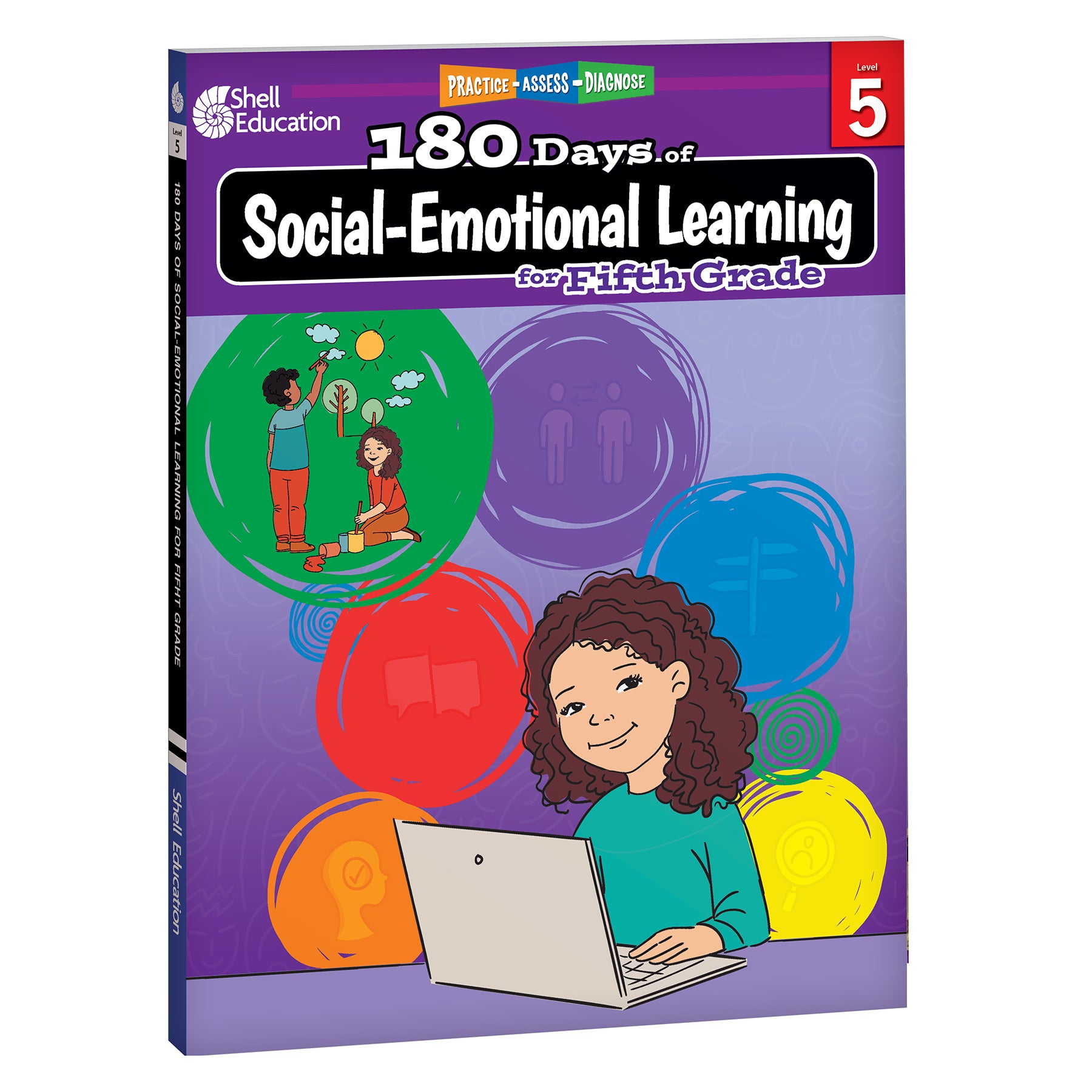180 Days Social-Emotional Learning, Writing, & Spelling Grade 5: 3-Book Set