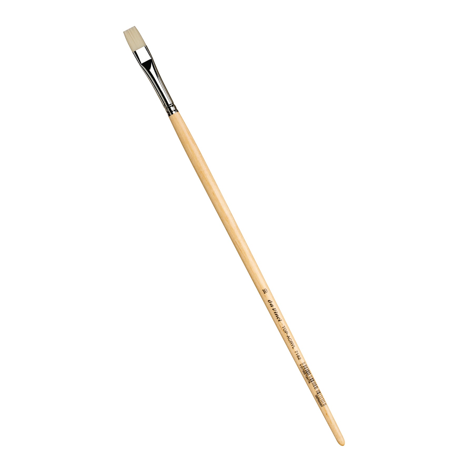 TOP-ACRYL Bright White Brush, Synthetic, Acrylic & Oil, Flat, Series 7182, Size 10
