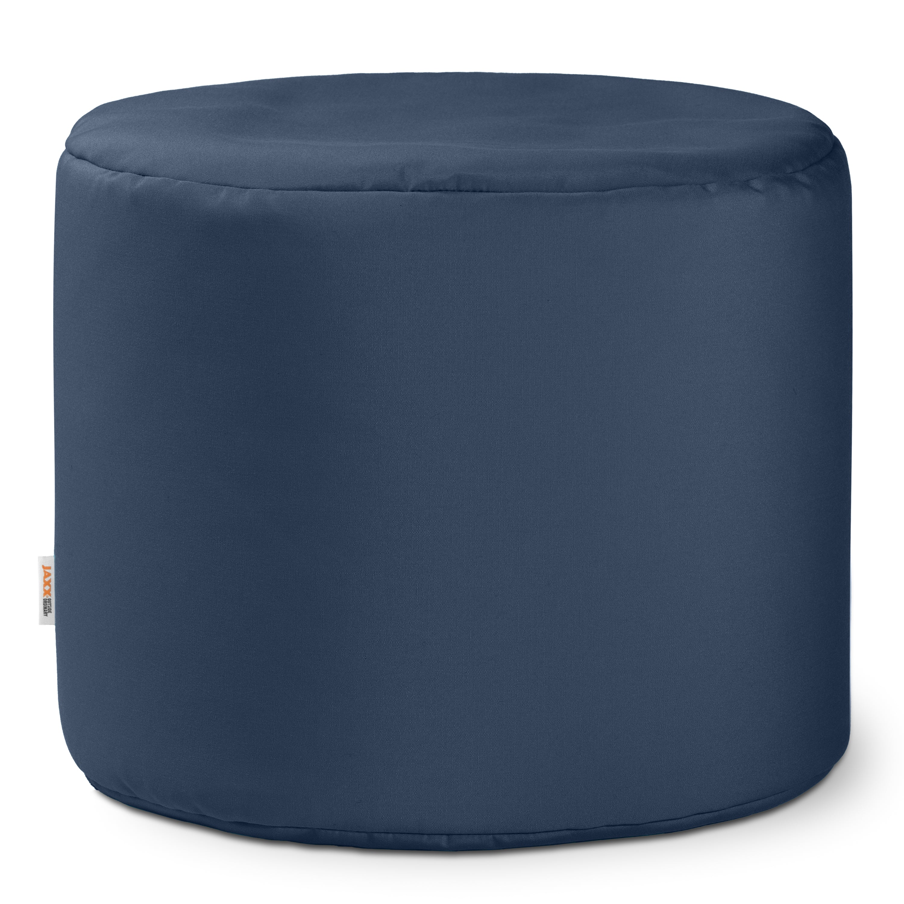 Jaxx Spring Indoor / Outdoor Bean Bag Pouf Ottoman, Navy