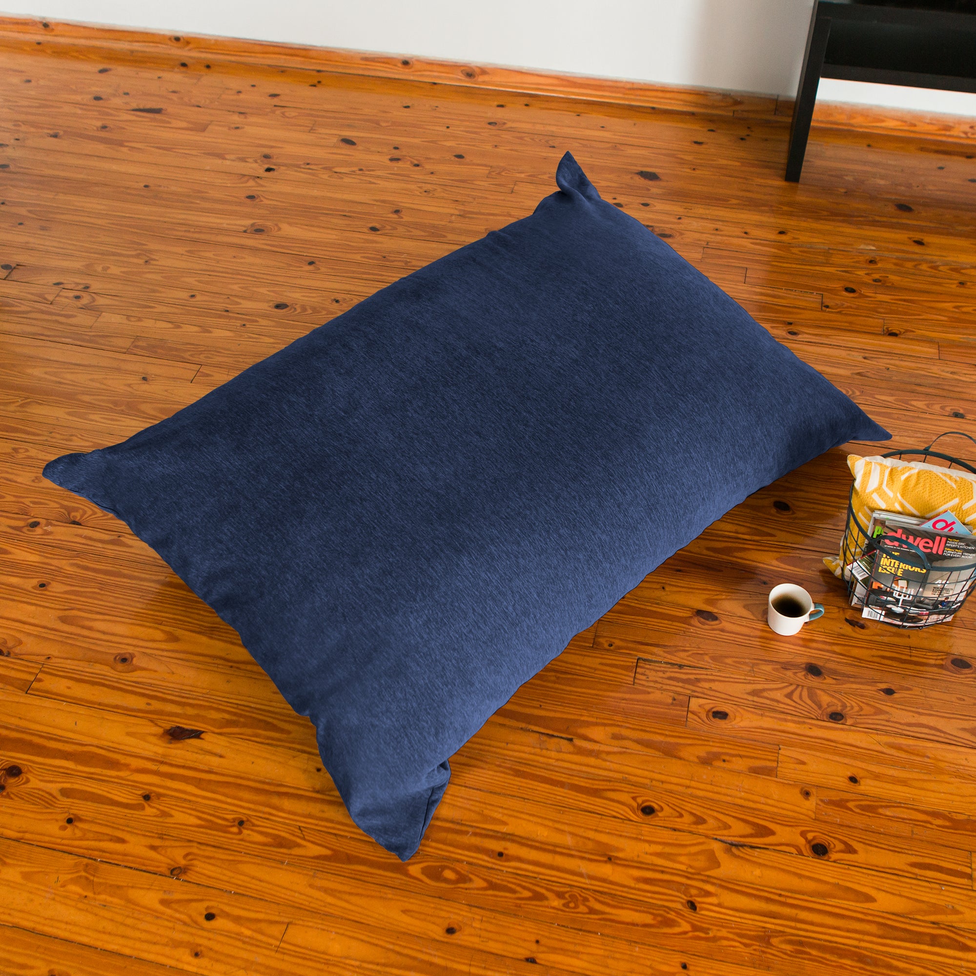 Jaxx Bean Bags Jaxx 5.5 ft Pillow Saxx Bean Bag, Navy Blue