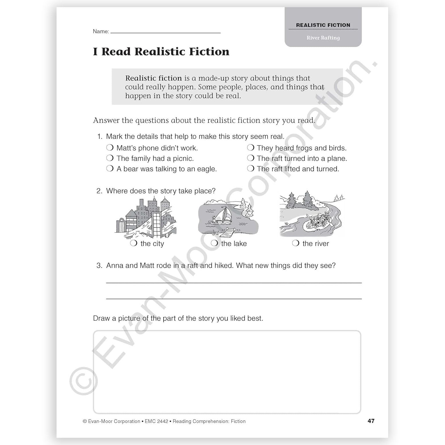 Reading Comprehension: Fiction, Grade 2