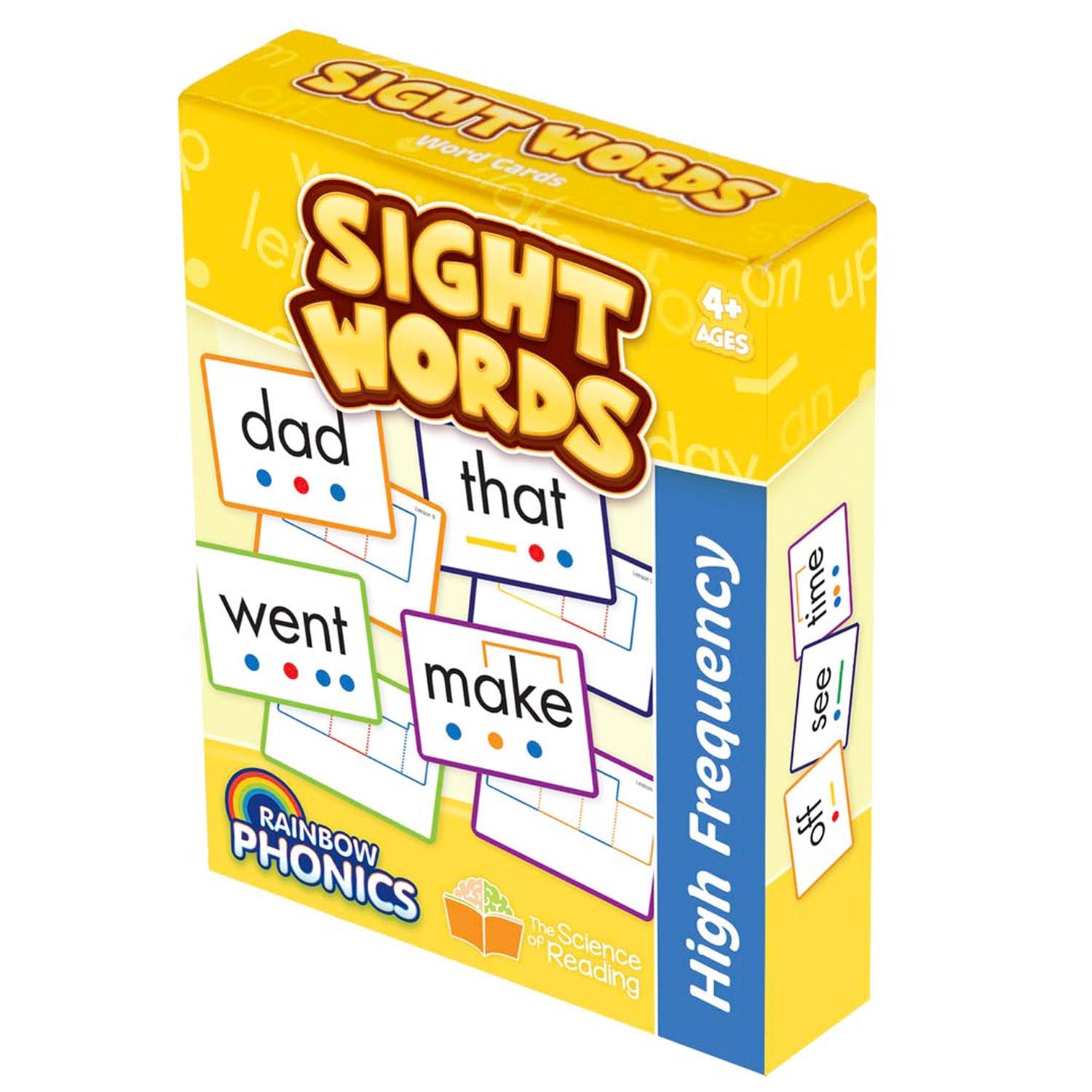 Rainbow Phonics Sight Word Cards, High Freguency