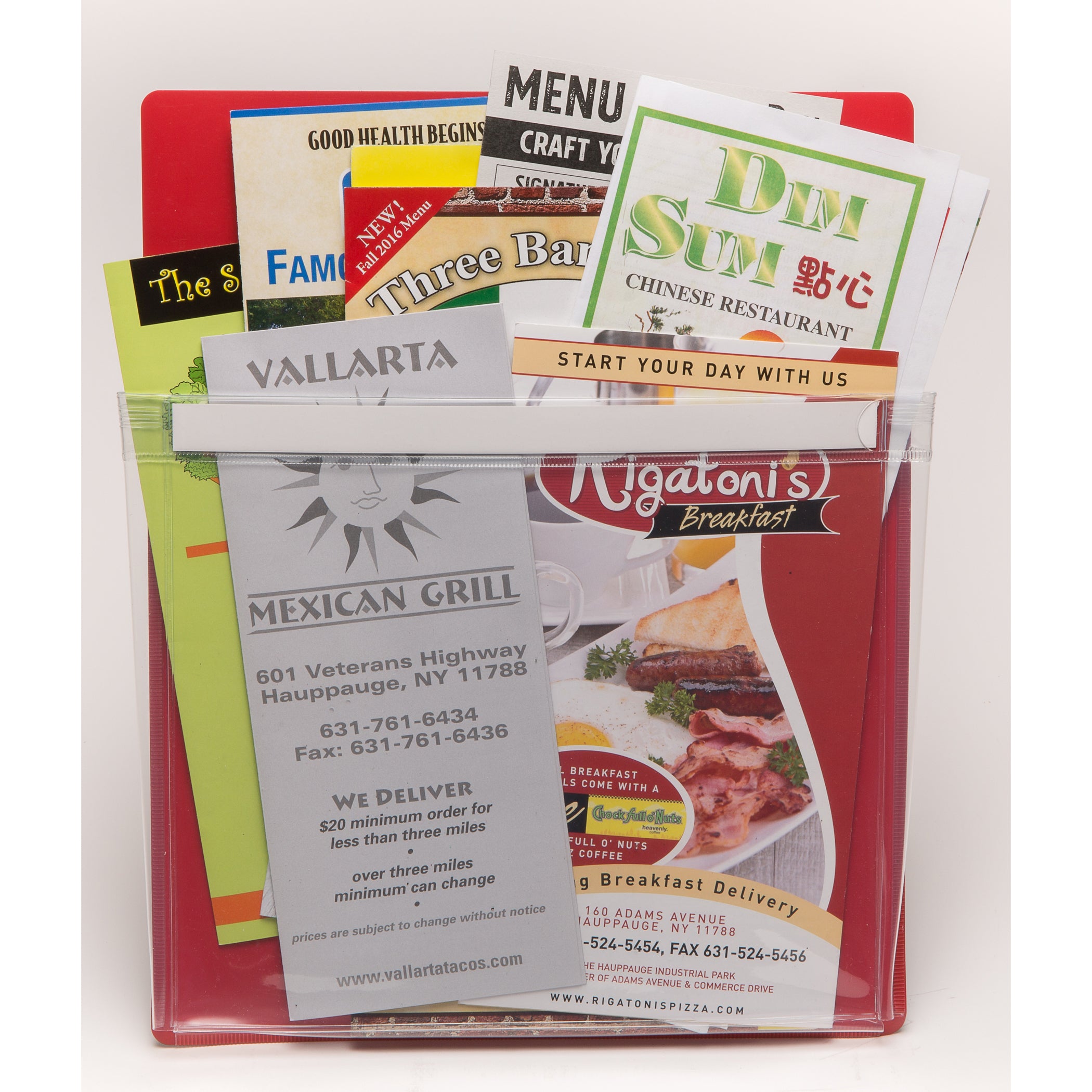 Magnetic Pockets, 9.5"W x 11.75"H, 4 Assorted Colors Per Pack