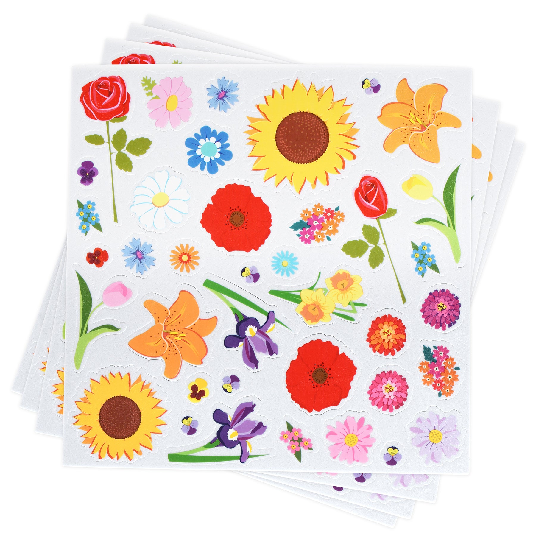 Foam Stickers - Flowers - Pack of 152