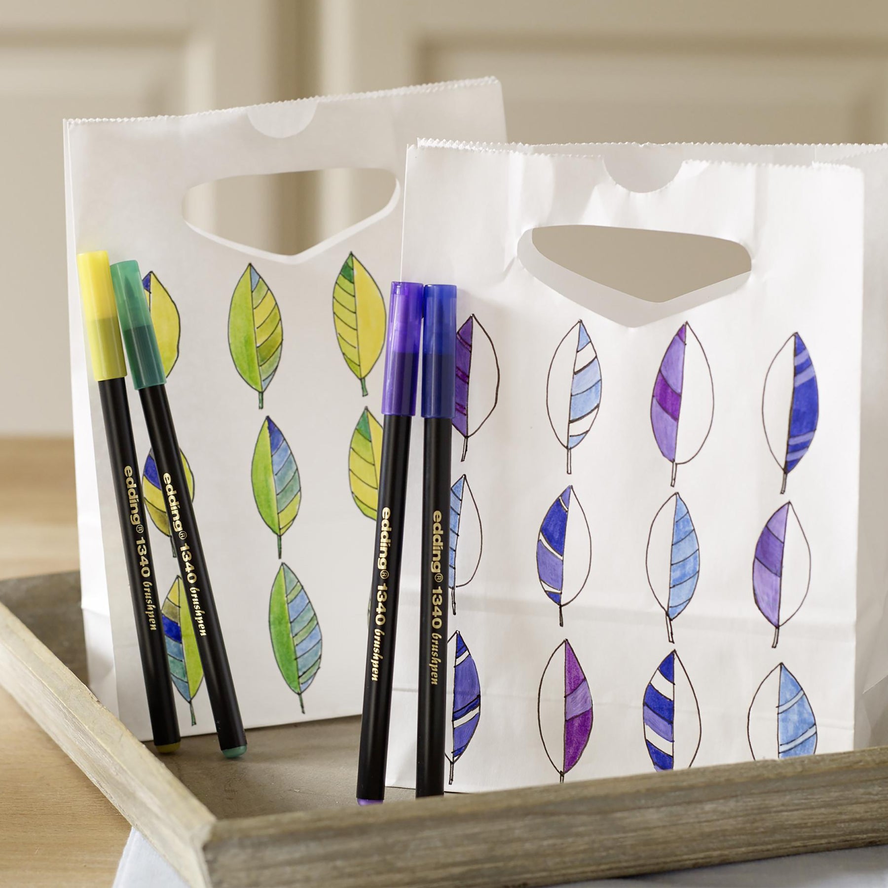 edding 1340 Brush Lettering Starter Set of 10 - Soft Colours