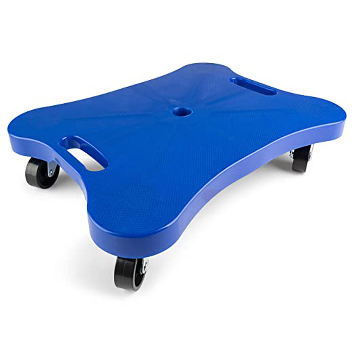 Contoured Plastic Scooter with Handles, Blue