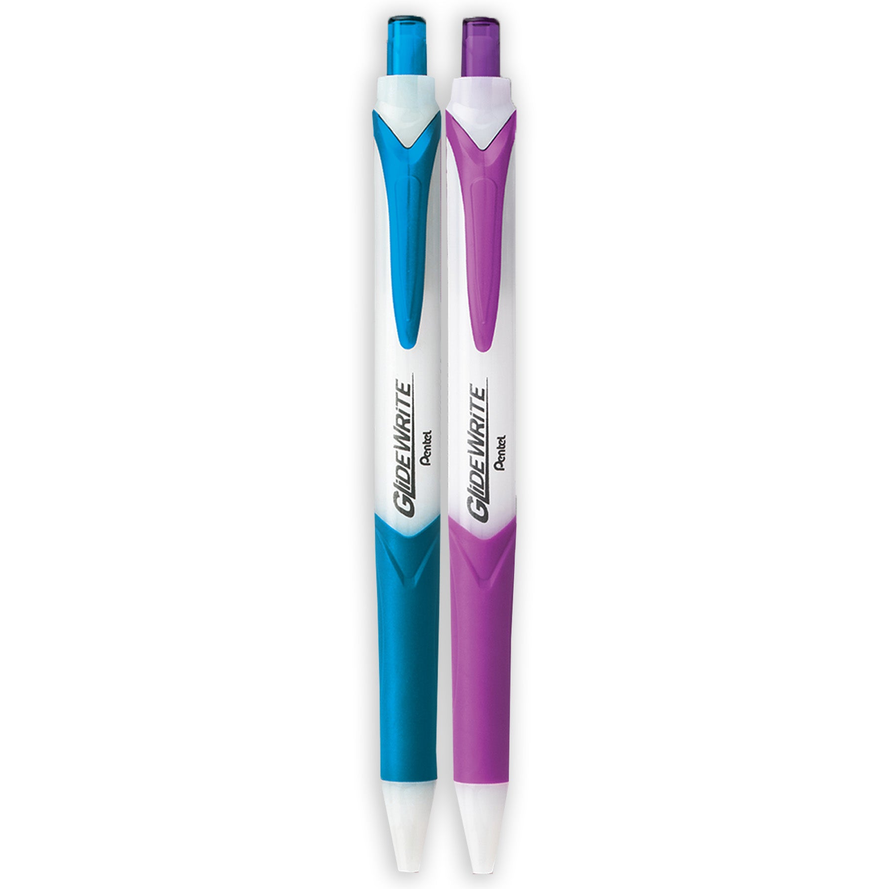 GlideWrite Ballpoint Pen with TechniFlo Ink, (1.0mm) Medium Line, Assorted Ink, 14-Pack