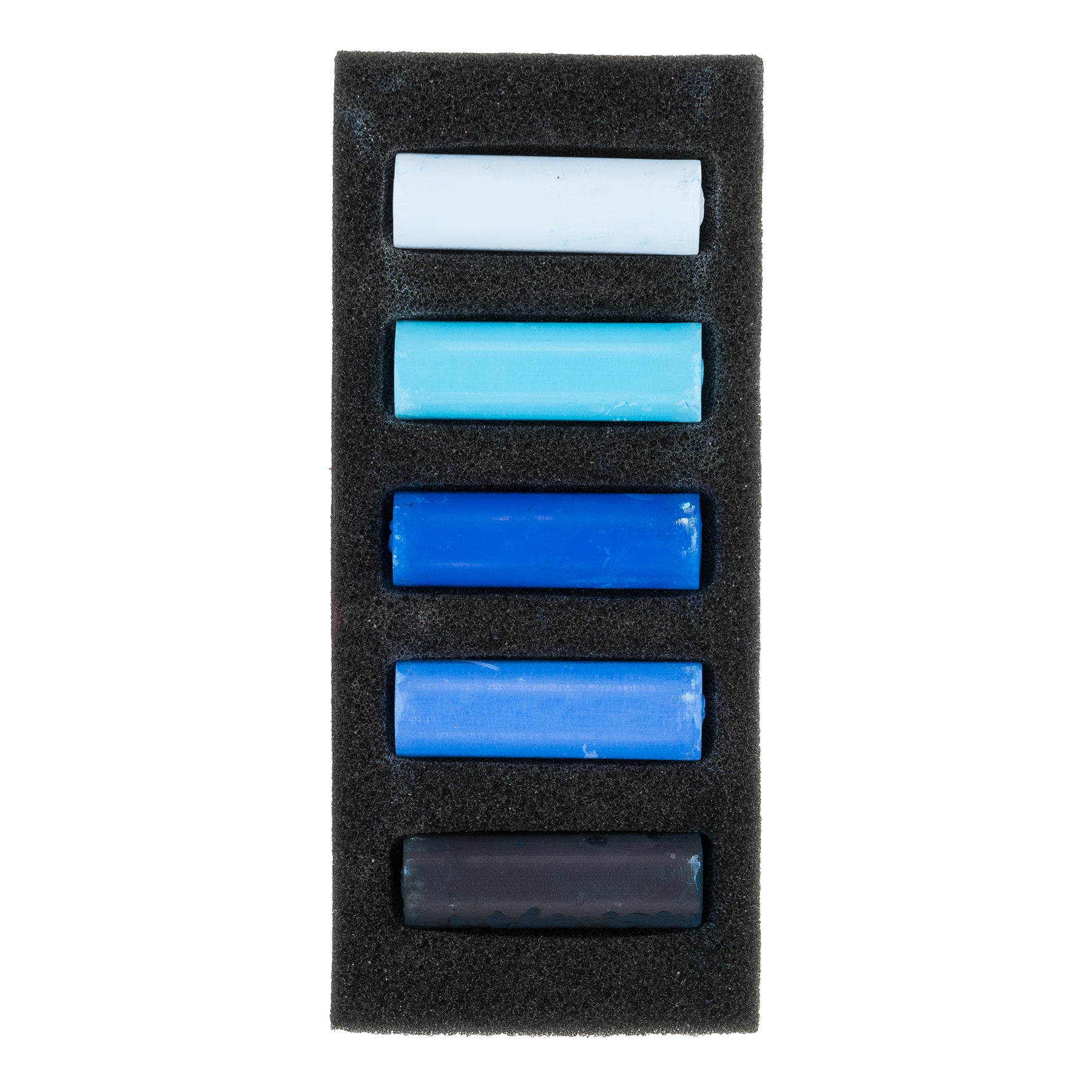 Soft Pastels Micro Sets, 5 Half Sticks, Deep Blues