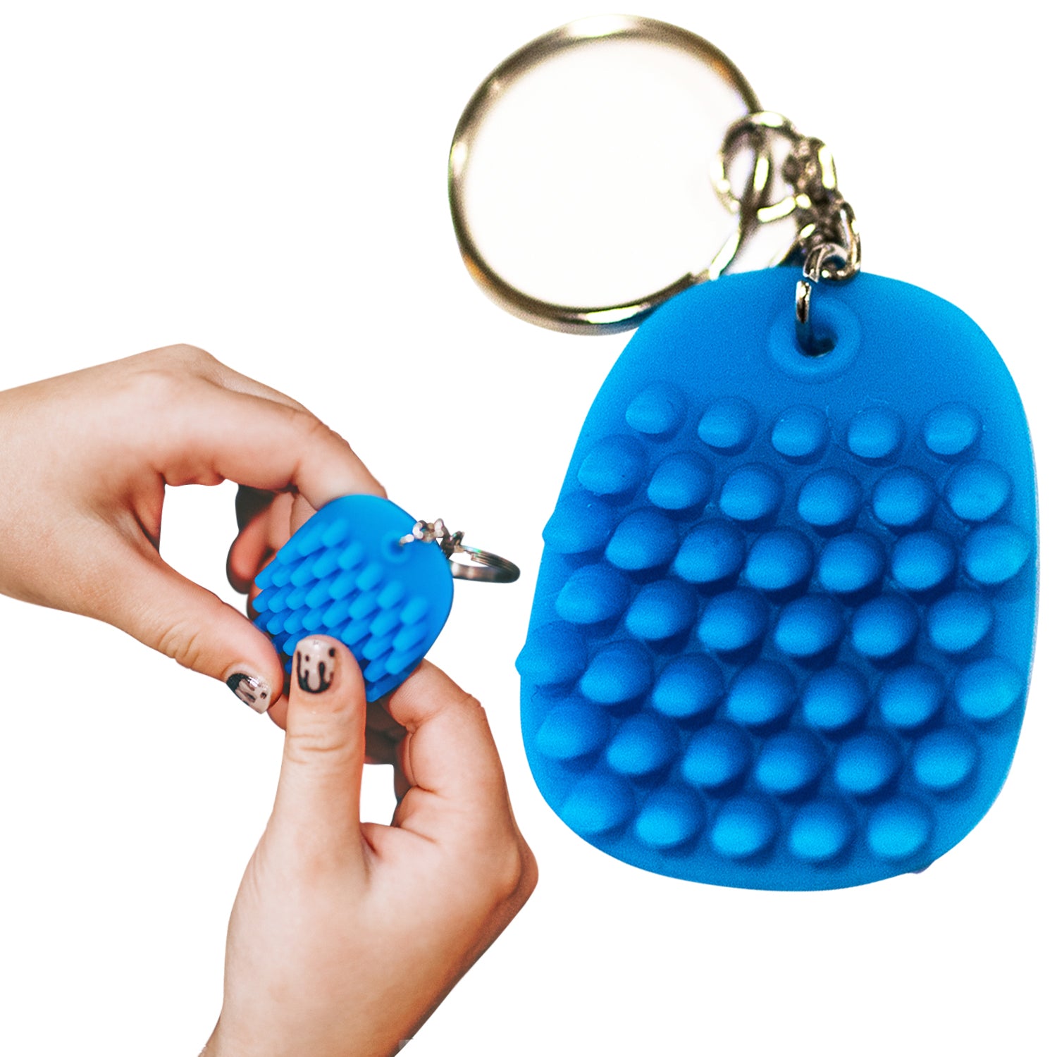 Fidget Keychain, Blue