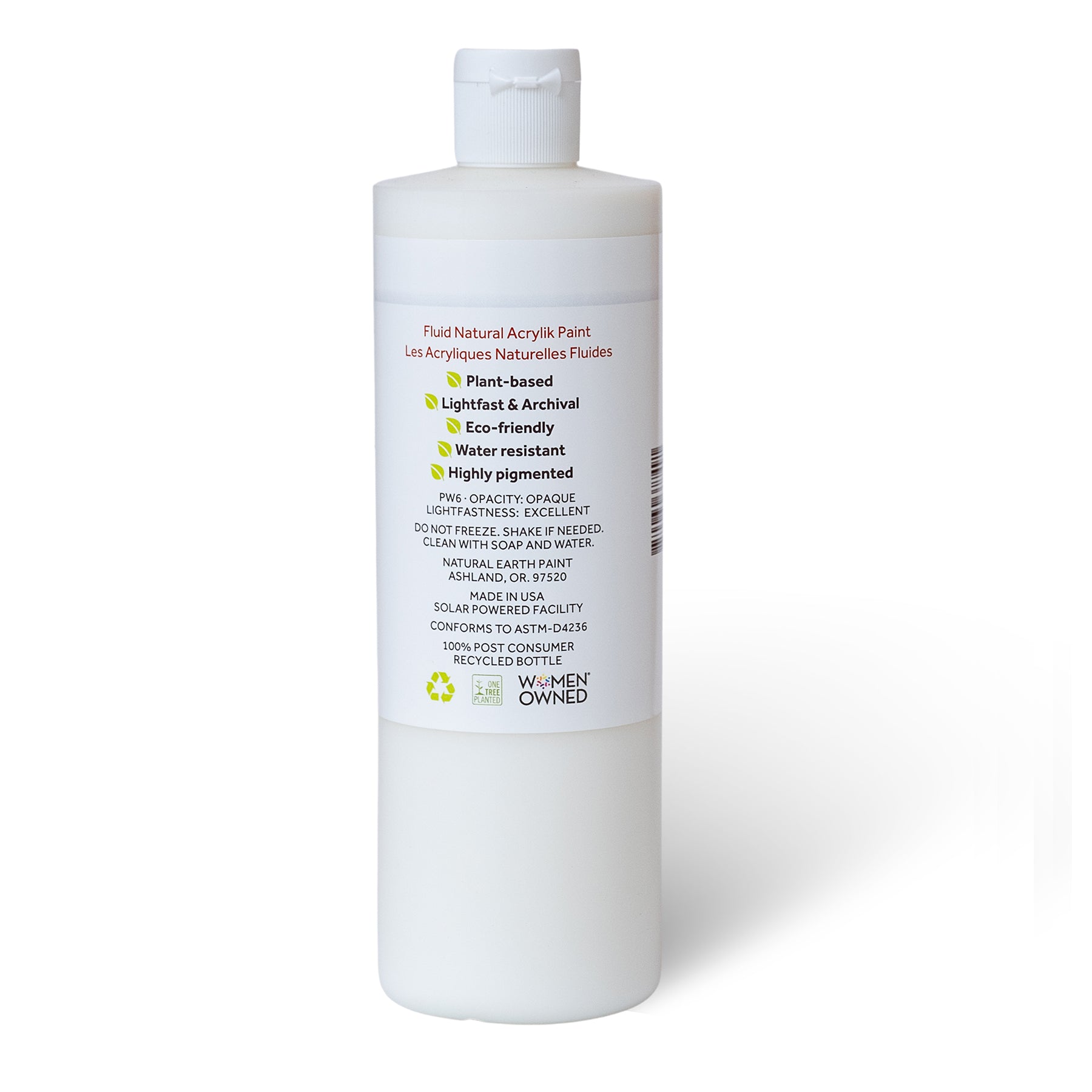 Natural Fluid Acrylik - 16 oz - Titanium White Rutile
